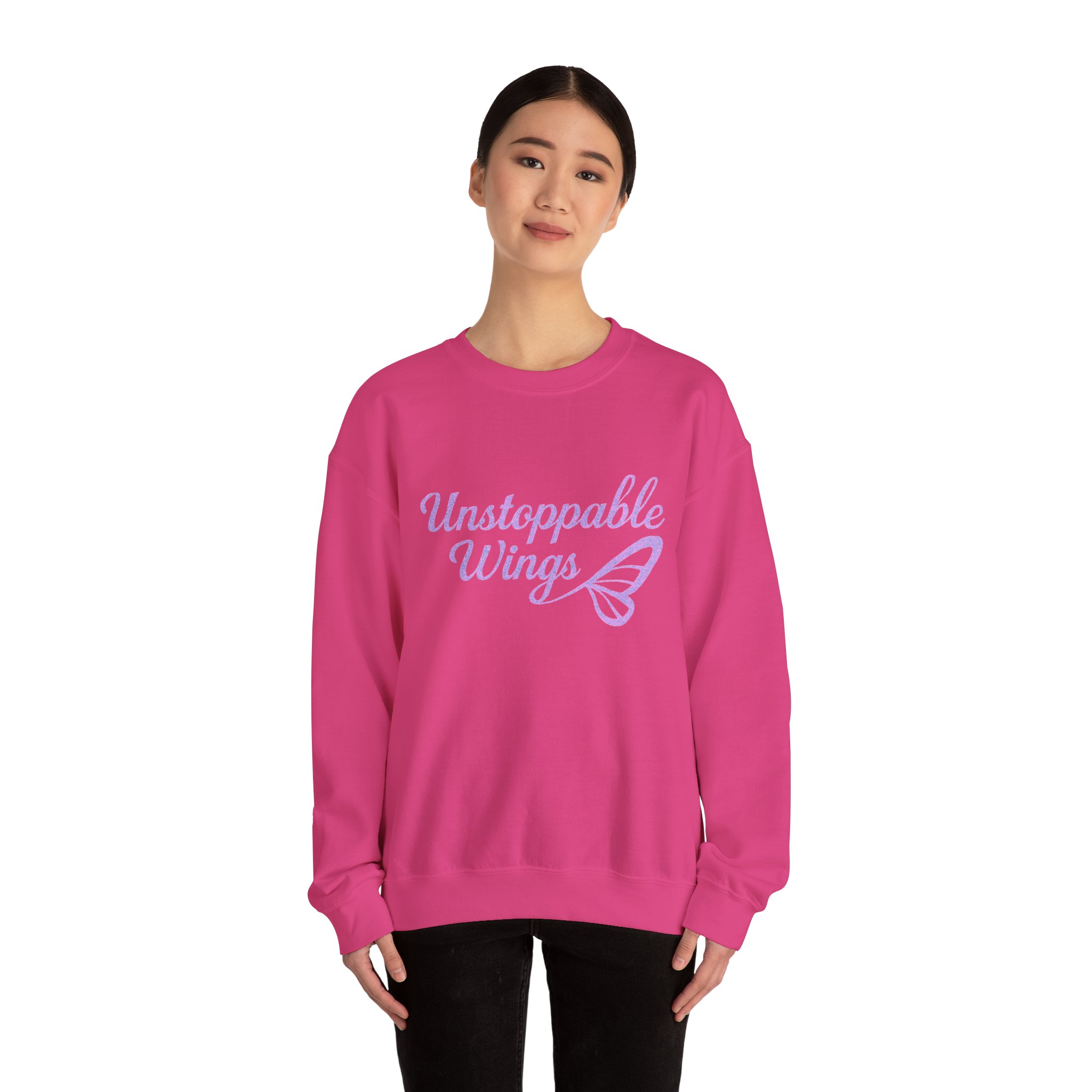 Unstoppable Wings Crewneck Sweatshirt - Cozy Unisex Apparel, Inspirational Gift, Butterfly Love, Everyday Comfort, Motivation Top - Image 20