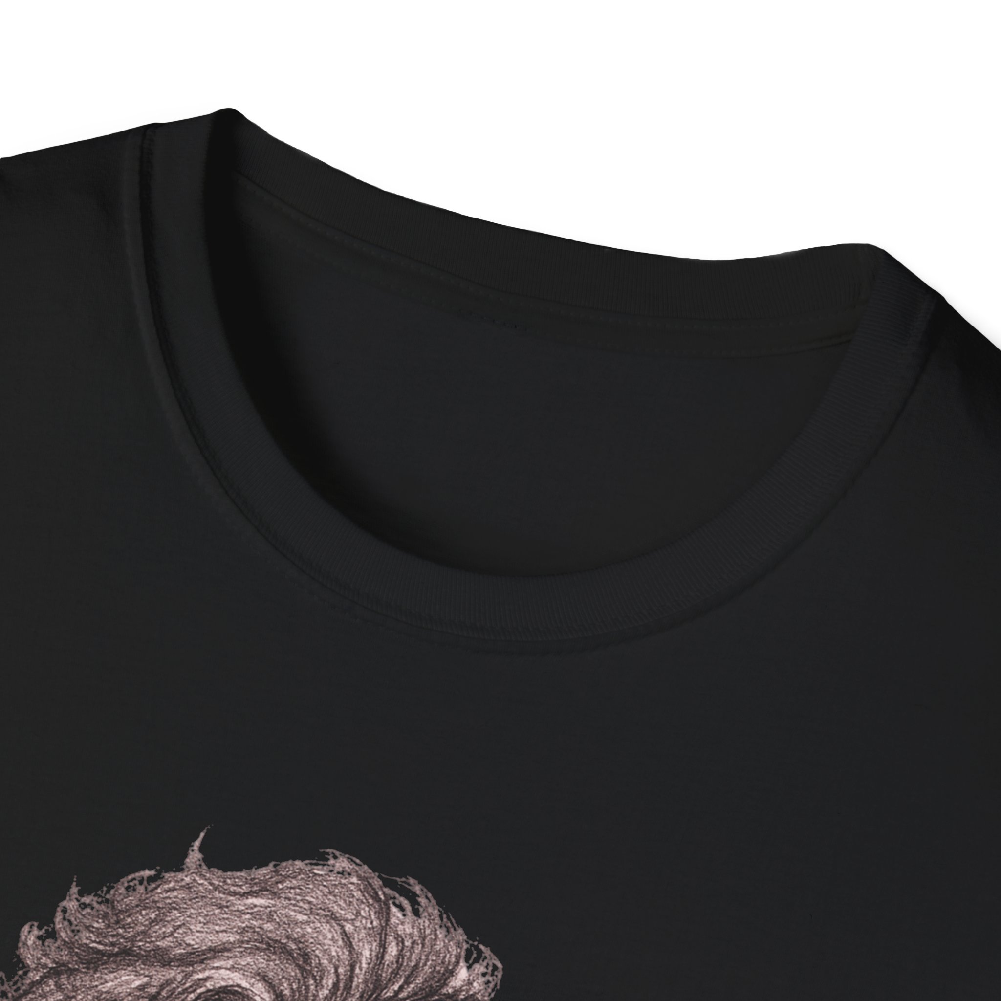 Cyborg Half Face Tee, Black Graphic Tee, Men Women Cyberpunk Shirt, Sci Fi Face DesignUnisex Shirt | Futuristic Cyberpunk Streetwear - Image 3