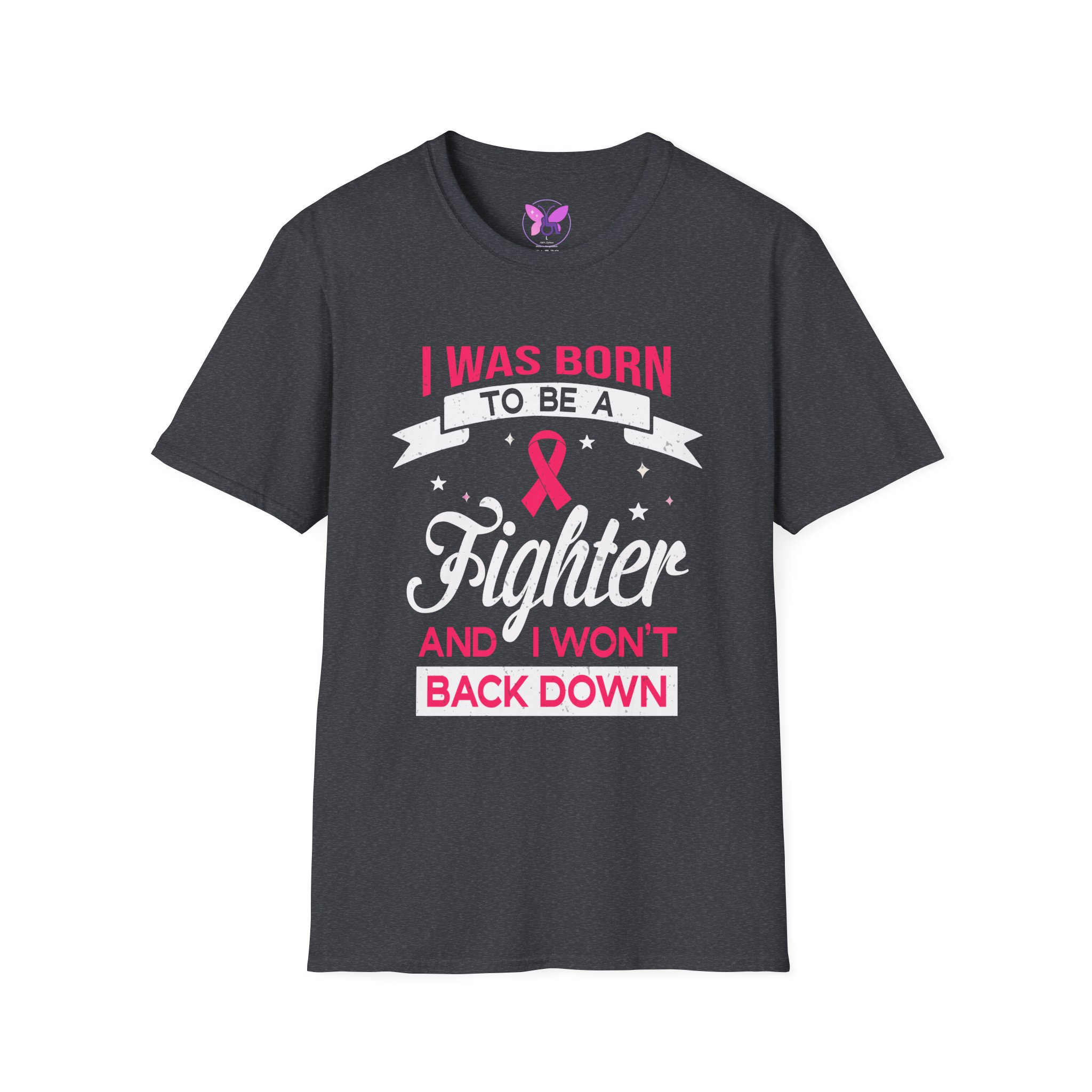 Pink Ribbon Breast Cancer Shirt, Fighter Survivor Tee, Awareness Gift , Inspirational Unisex Tee, Cancer Support Shirt Gift for Survivors - Image 5