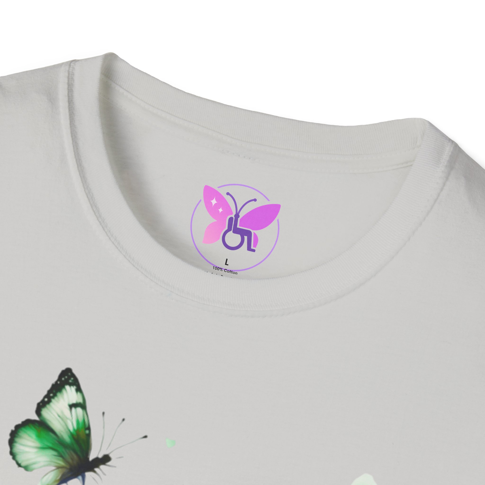 Cerebral Palsy Awareness T-Shirt Green Ribbon Butterfly Tee for Support, Disability Pride Unisex T-Shirt Gift for Campaign t-shirt - Image 7