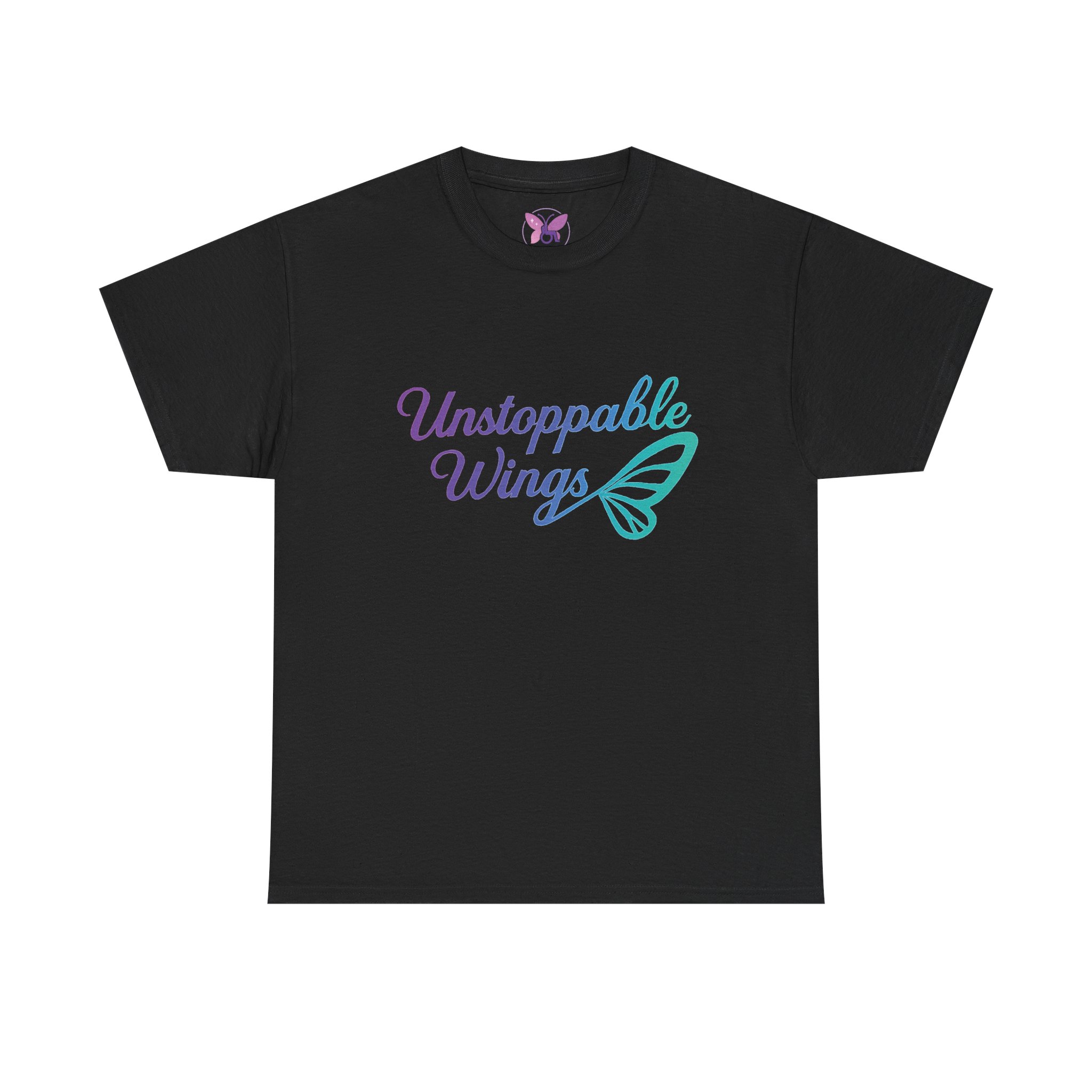 Unstoppable Wings Motivational T-Shirt for Women & Men | Butterfly Empowerment Tee | Inspirational Gift Unisex Heavy Cotton Tee - Image 5