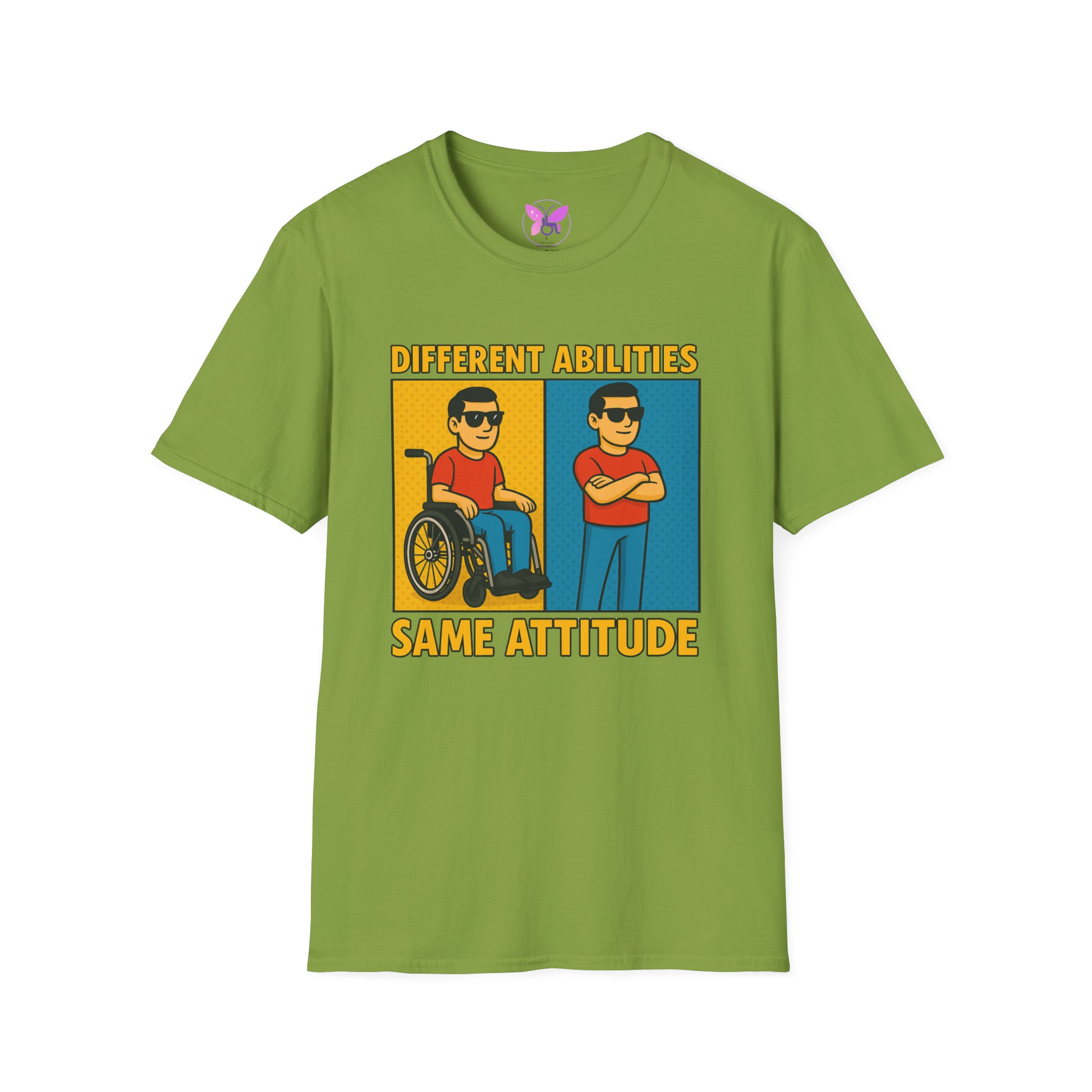 Different Abilities Same Attitude T-Shirt Disability Empowerment Tee Inclusive Unisex Shirt - Image 17