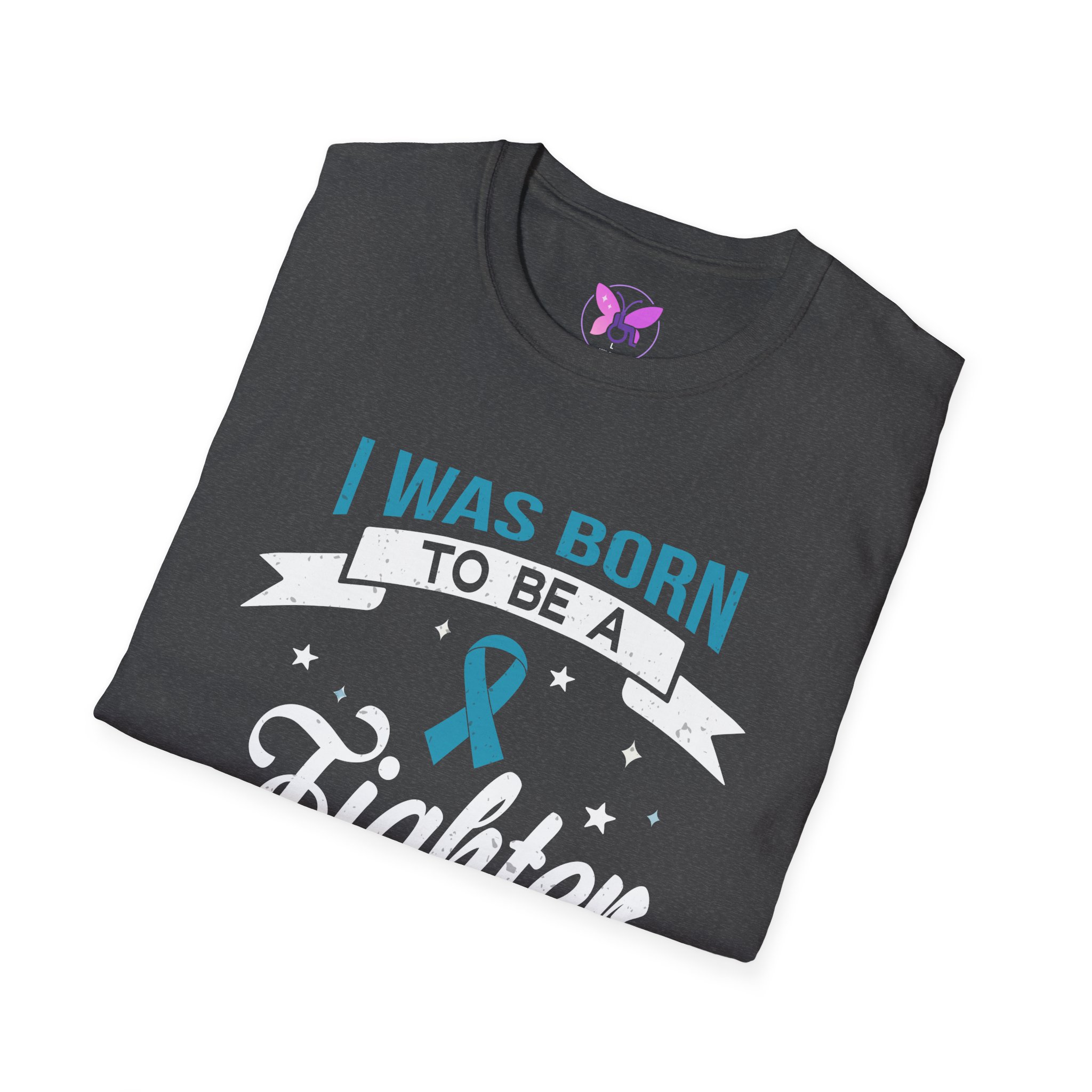 Ribbon Awareness T-Shirt Ovarian Cancer, Sexual Asault Motivational Fighter Unisex Tee| I | Resilience & Motivation Gift for Survivors - Image 8