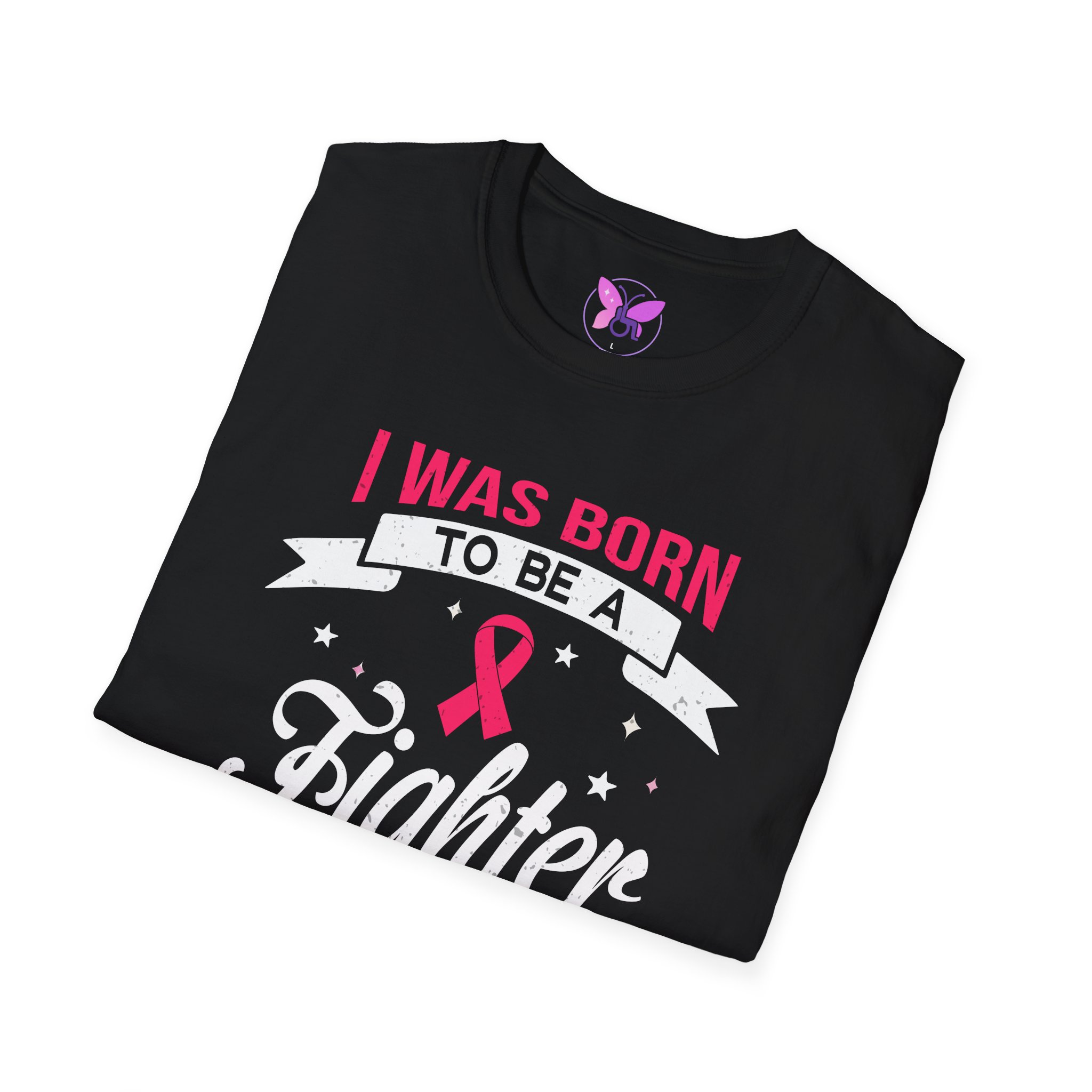 Breast Cancer Awareness Fighter T-Shirt Born to Be a Fighter I Wont Back Down Shirt, Pink Ribbon Empowerment Tee, Survivor Support Gift - Image 4