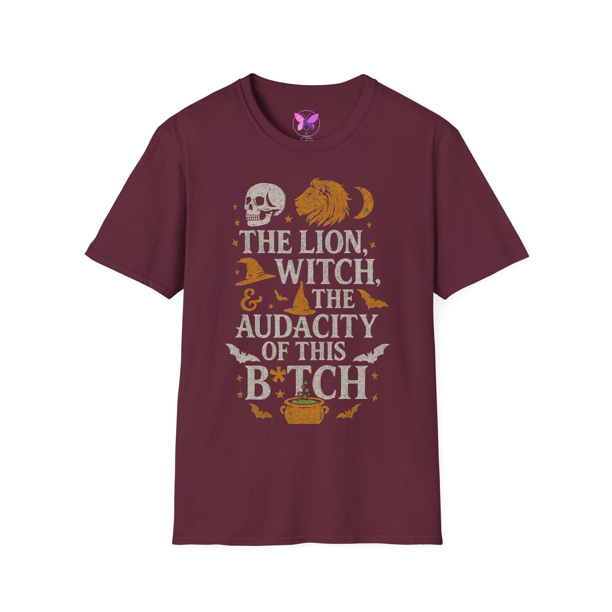 The Lion, The Witch, and the Audacity of This Bitch Shirt Funny Teacher Halloween Shirt, Book Quote Unisex Tee, Sassy Adult Teacher Gift - Image 5
