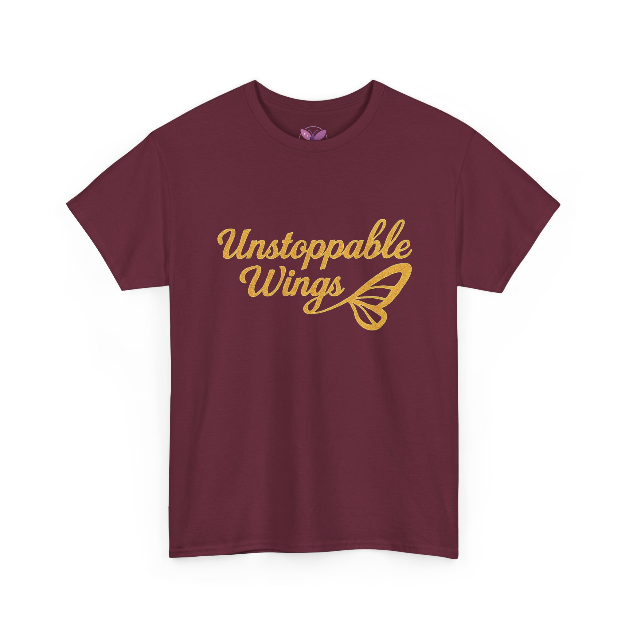 Unstoppable Wings Motivational T-Shirt for Women & Men | Butterfly Empowerment Tee | Inspirational Gift Unisex Heavy Cotton Tee - Image 15