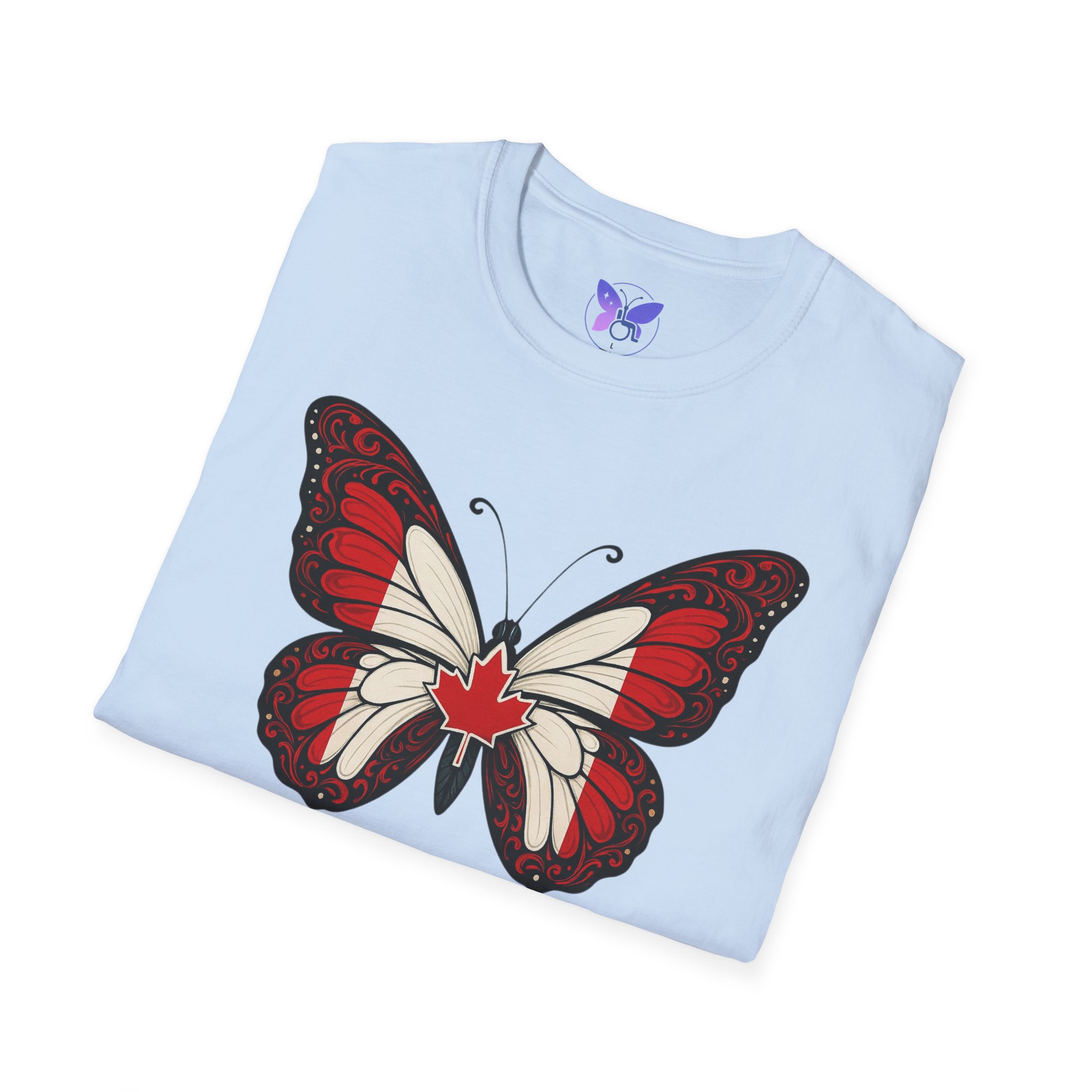 Unstoppable Wings Canada Flag Butterfly Shirt Unisex Canadian Flag Butterfly Tee Patriot Pride Empowerment Graphic Shirt Gift for Canadians - Image 20