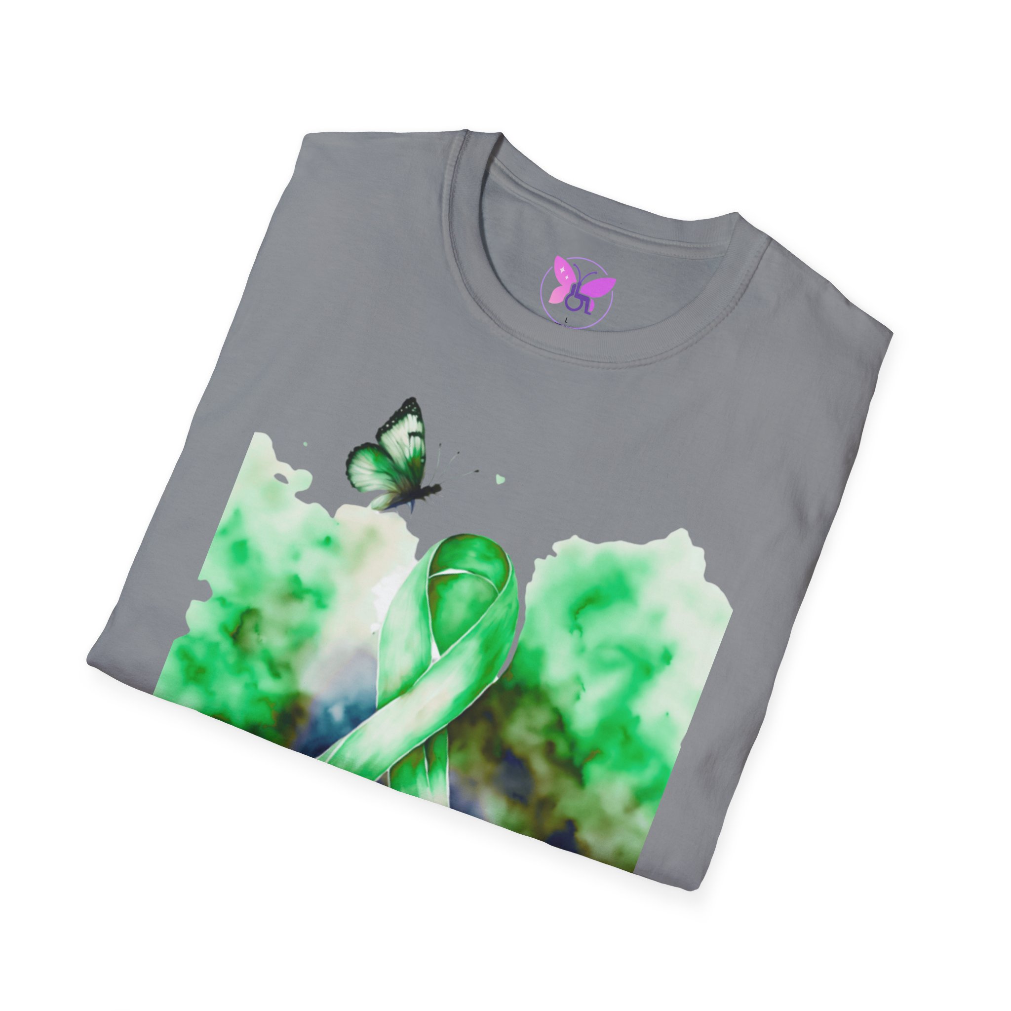 Cerebral Palsy Awareness T-Shirt Green Ribbon Butterfly Tee for Support, Disability Pride Unisex T-Shirt Gift for Campaign t-shirt - Image 20