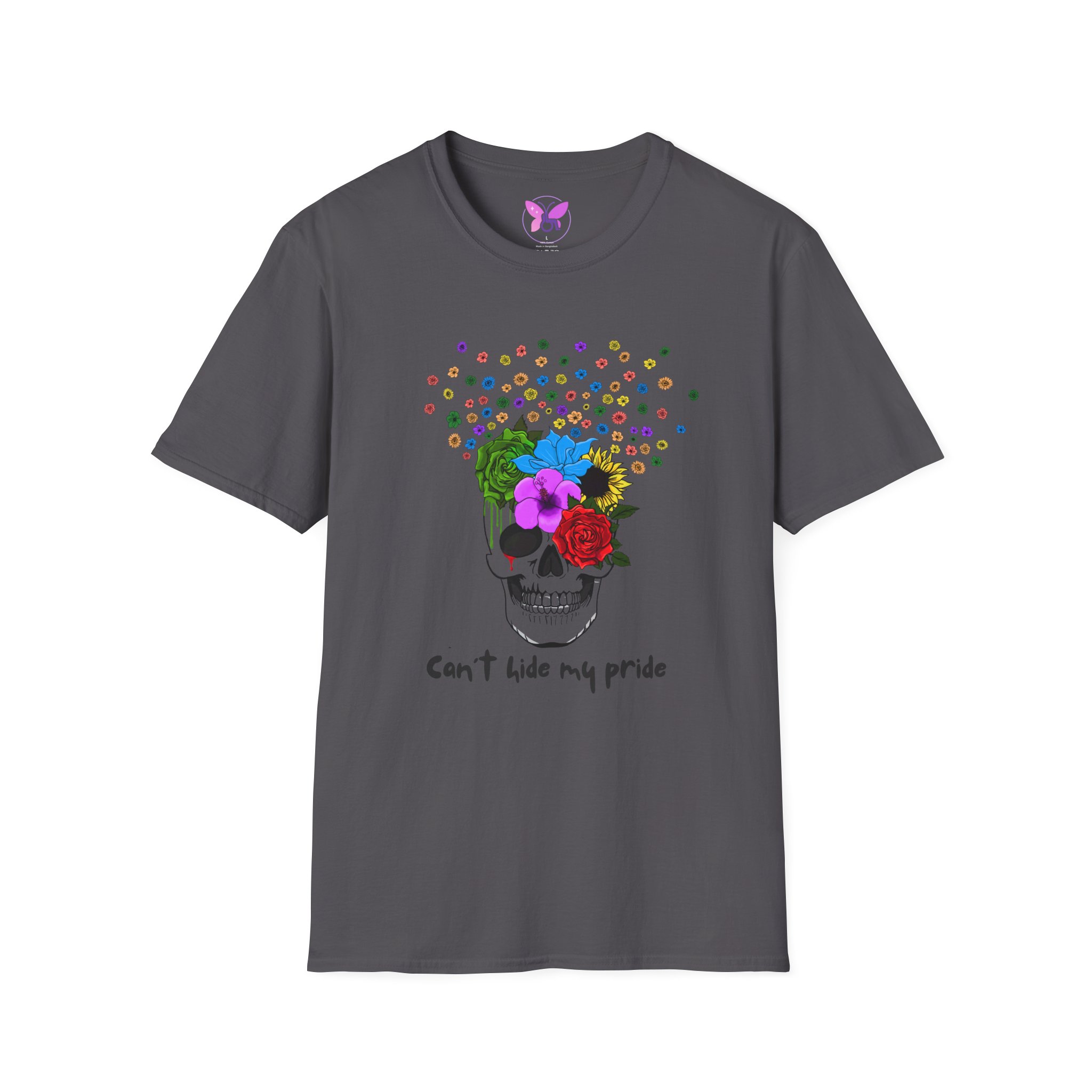 Can't Hide My Pride Skull LGBTQ Shirt -Queer Identity, Gay Pride, Inclusive Empowerment Tee, Self-Love and Acceptance - Image 17