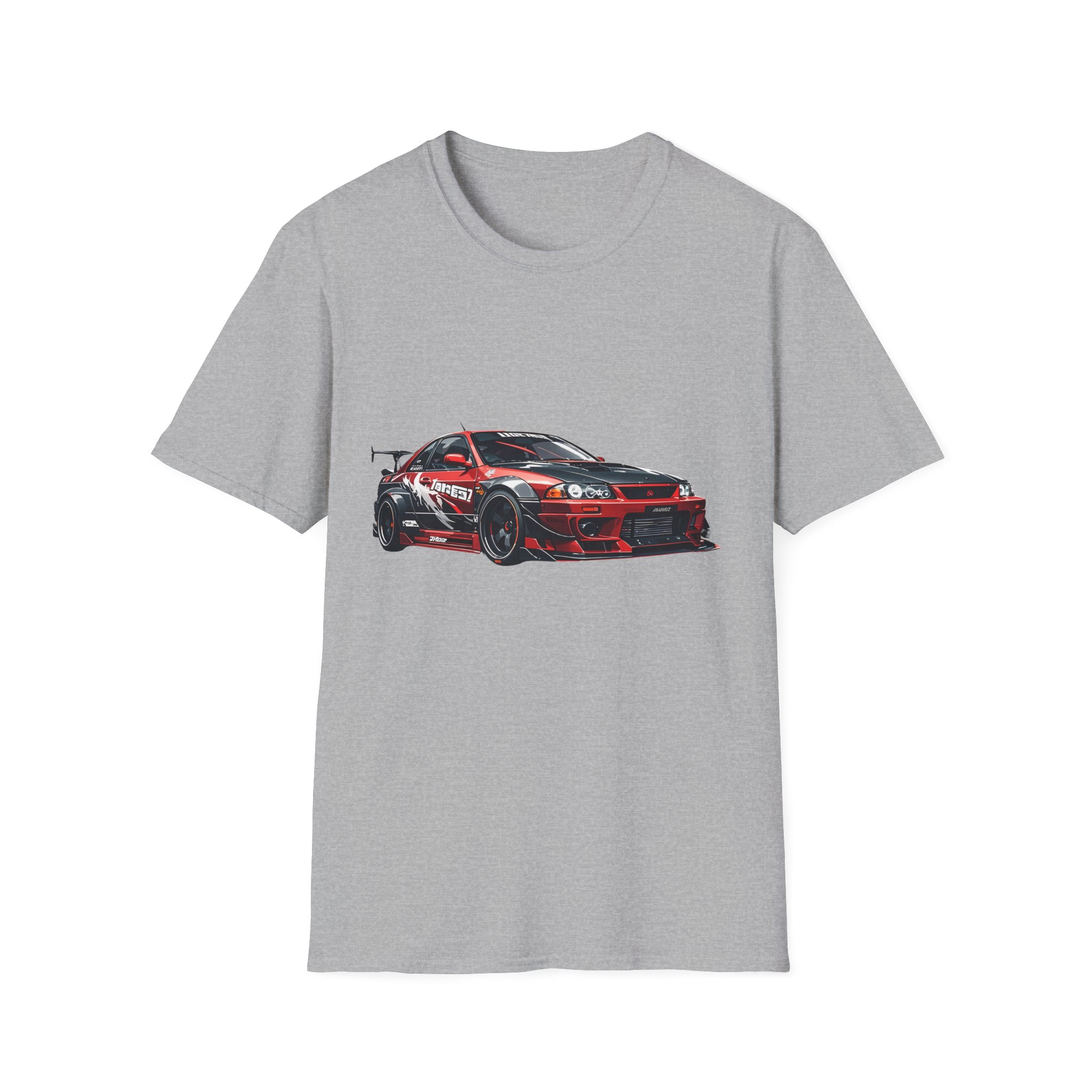 Red Drift Race Car T-Shirt | Sports Car Graphic Tee - Image 9