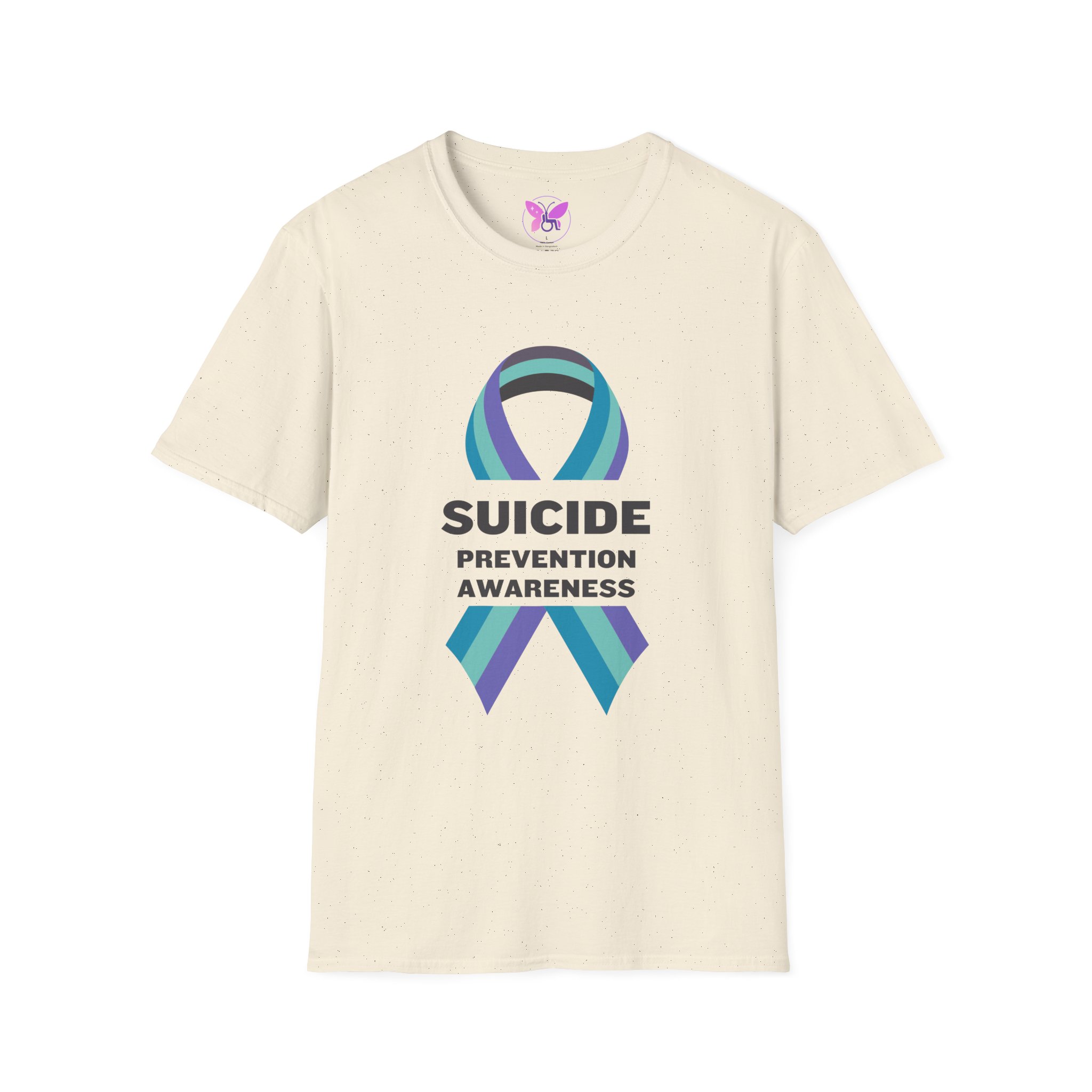 Suicide Prevention Awareness T-Shirt with Teal Purple Ribbon Mental Health Support Tee No Suicide Awareness Gift for Loved Ones - Image 9