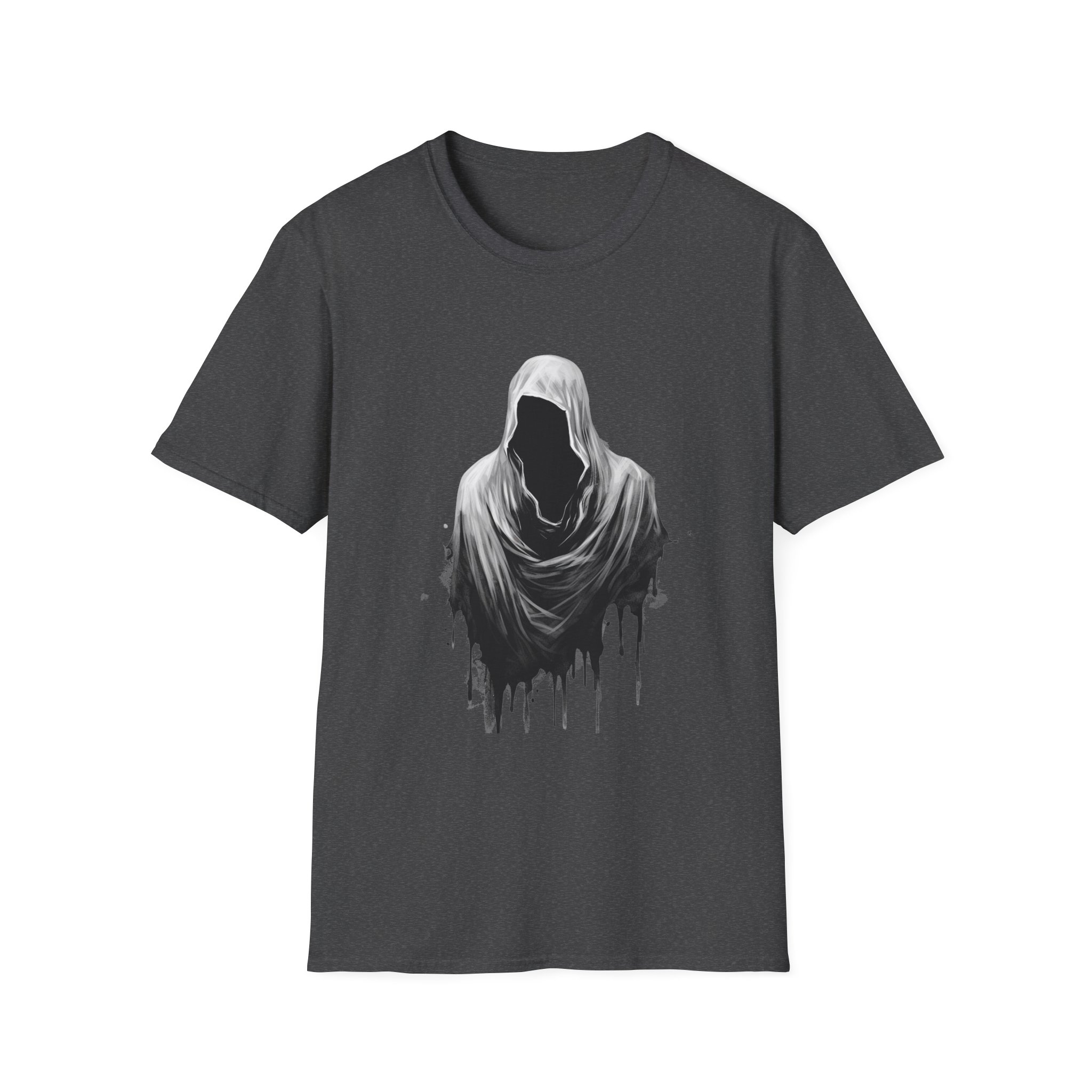 Hooded Void Graphic Tee Gothic Horror Dripping Cloak T Shirt, Streetwear, Dark Fantasy Apparel Spooky Tee Halloween Shirt Gift For Goth - Image 13