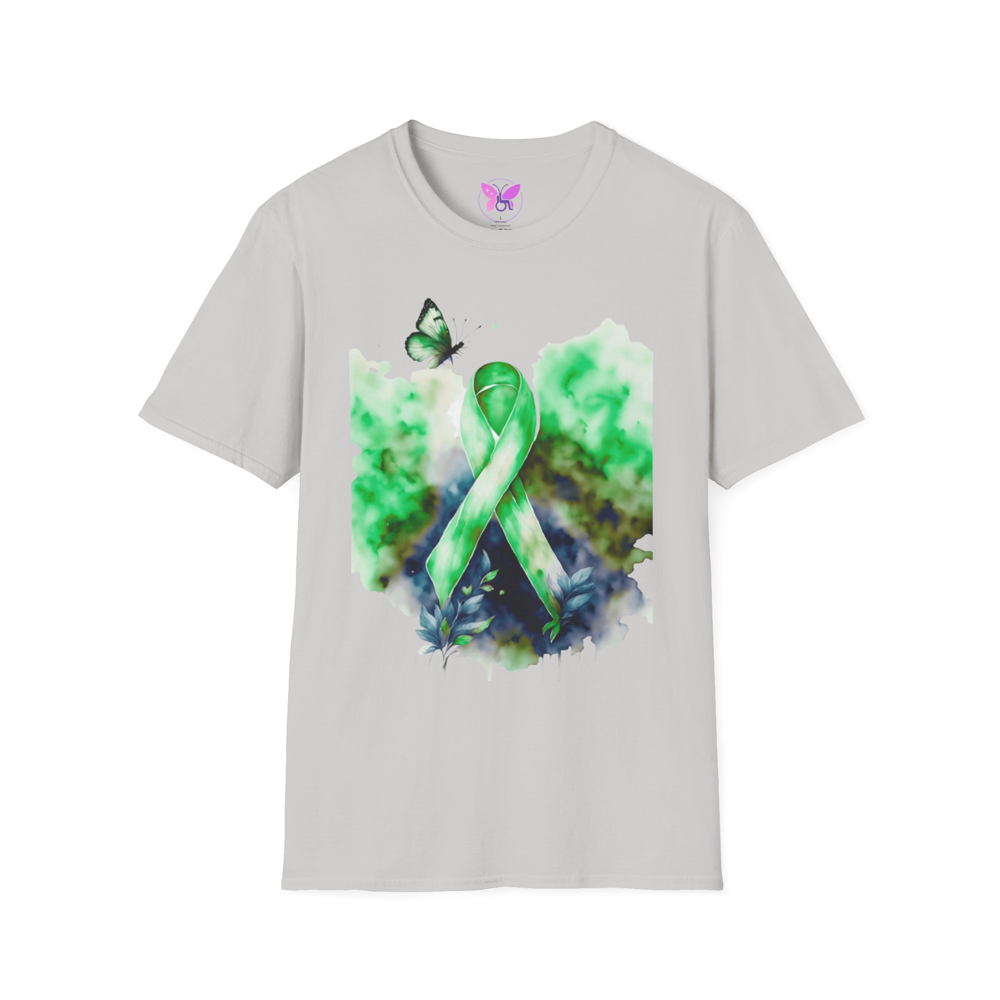 Cerebral Palsy Awareness T-Shirt Green Ribbon Butterfly Tee for Support, Disability Pride Unisex T-Shirt Gift for Campaign t-shirt - Image 5