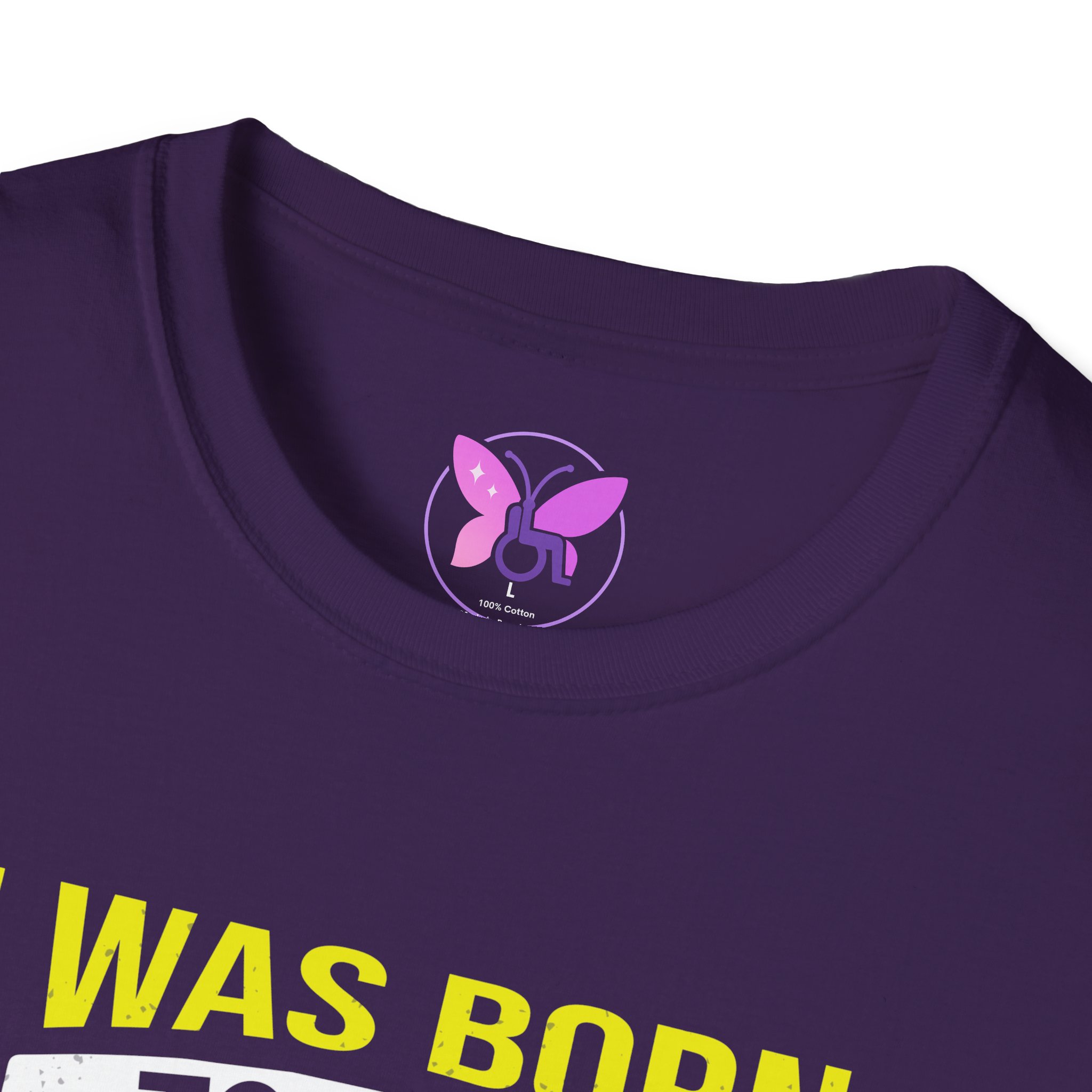 Empowering Fighter Tee , Gift for Cancer Awareness, Unisex Yellow Ribbon Sarcoma and Bone Cancer Awareness Tee I Was Born To Be A Fighter - Image 23