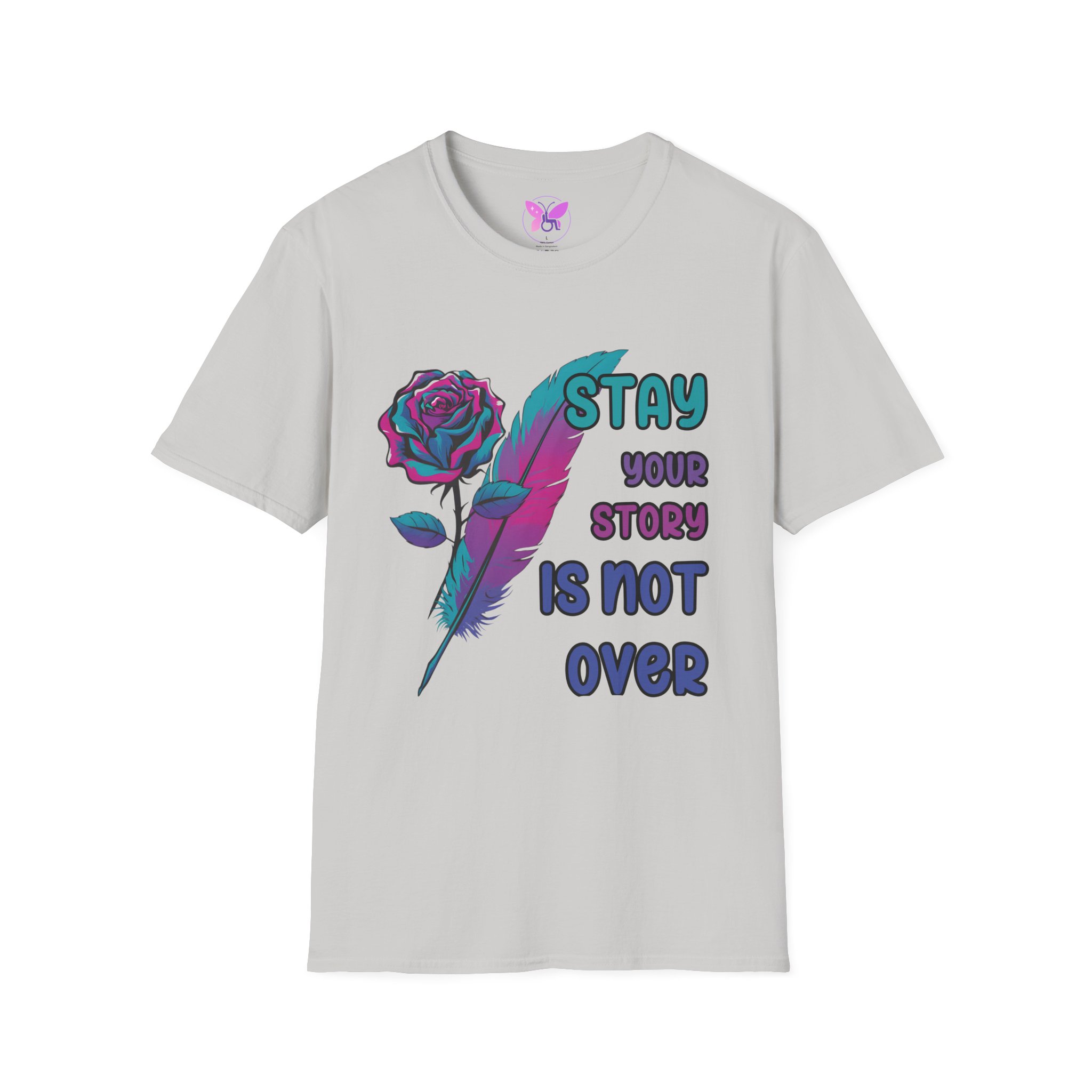 Your Story Is Not Over Suicide Awareness Prevention T-Shirt, Inspirational Tee, Resilience Tee, Survior Gift, Talk About It, Positive Vibes - Image 9