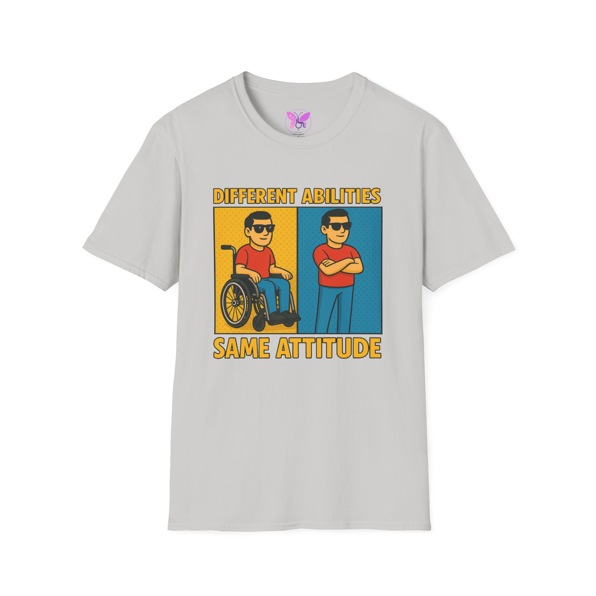 Different Abilities Same Attitude T-Shirt Disability Empowerment Tee Inclusive Unisex Shirt - Image 9