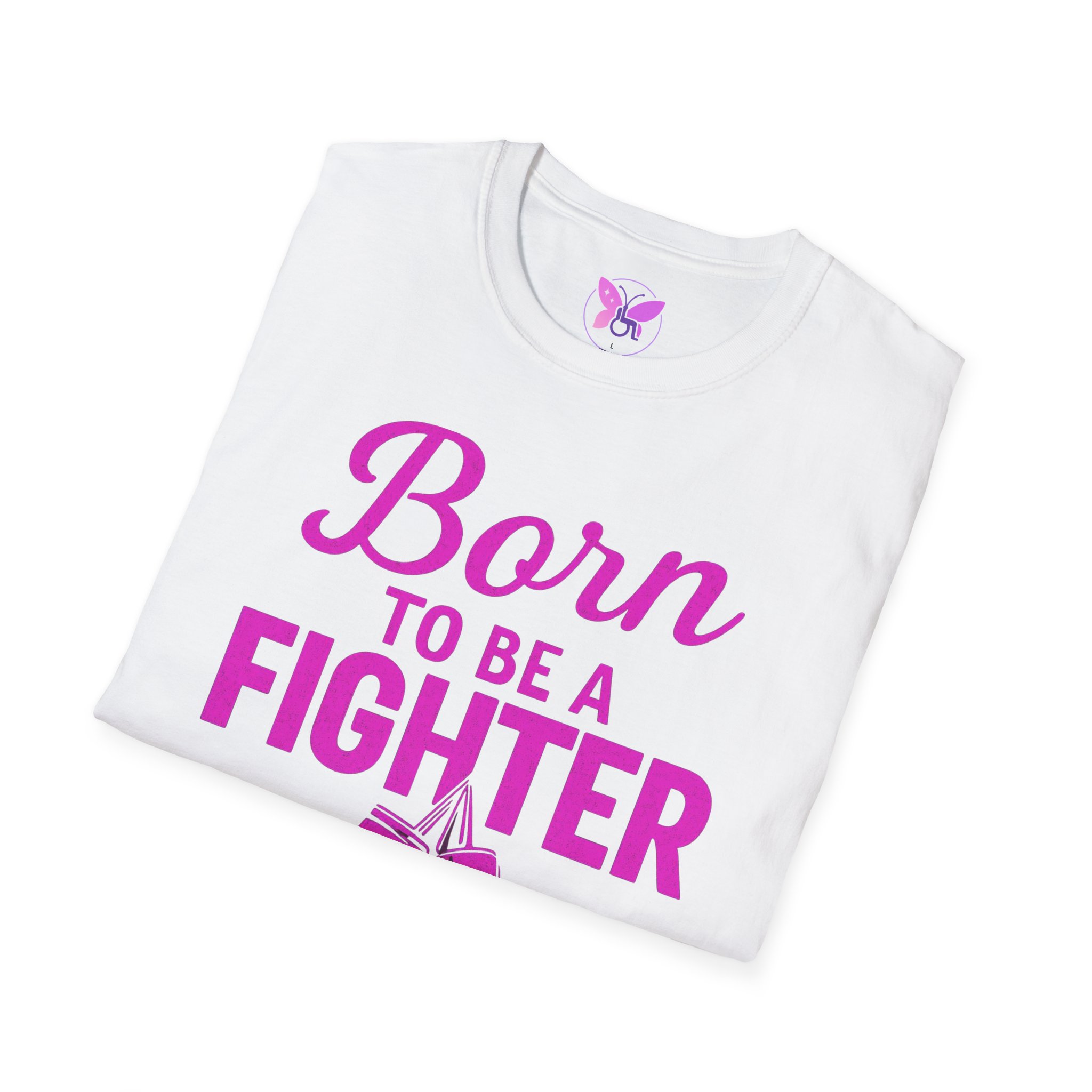 Breast Cancer Awareness Shirt, Cancer Awareness Shirt, Born To Be A Fighter, Breast Cancer Shirt, Pink Ribbon Shirt, Breast Cancer Support - Image 4