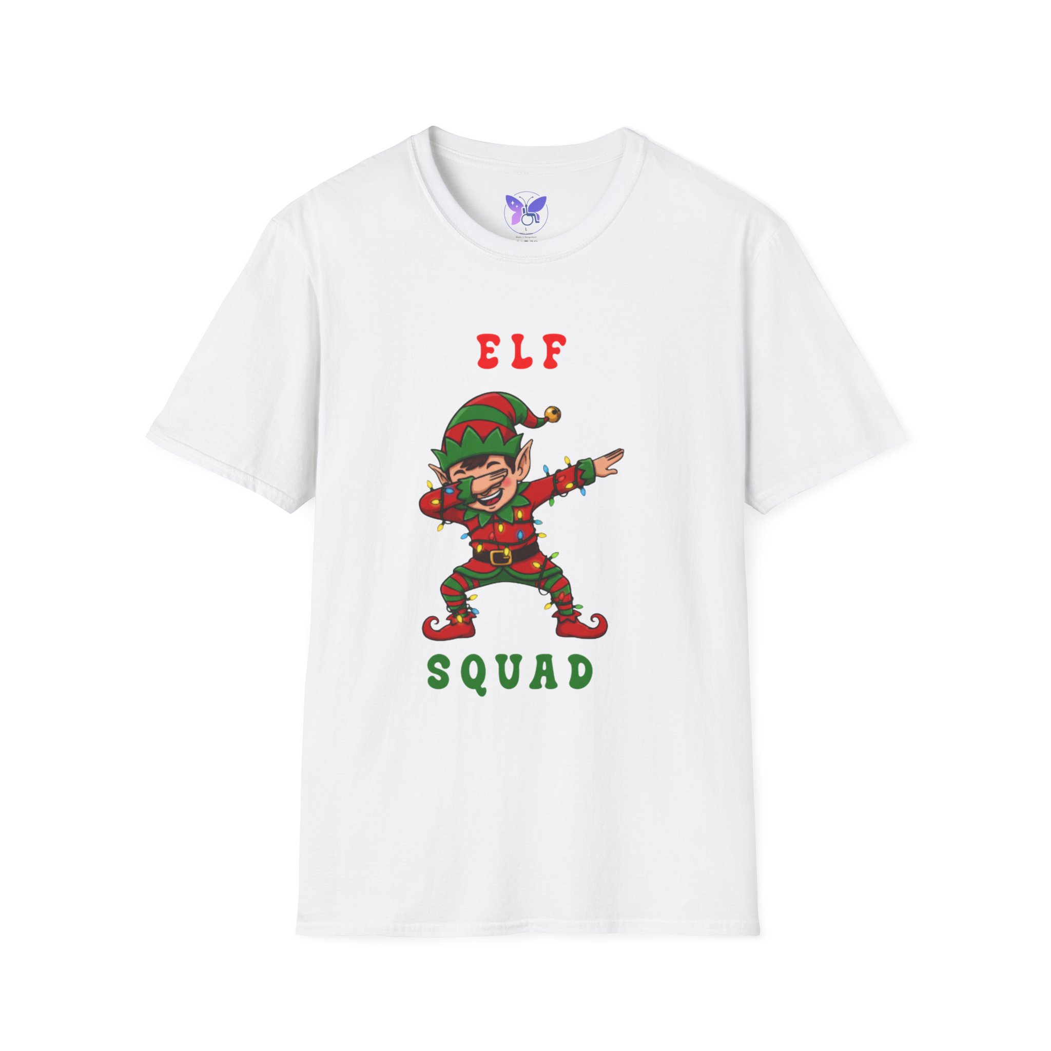 Funny Dabbing Christmas Shirt, Elf Squad Tee, Cute Holiday Lights Shirt, Festive Xmas Party Gift, Christmas Dab Dance