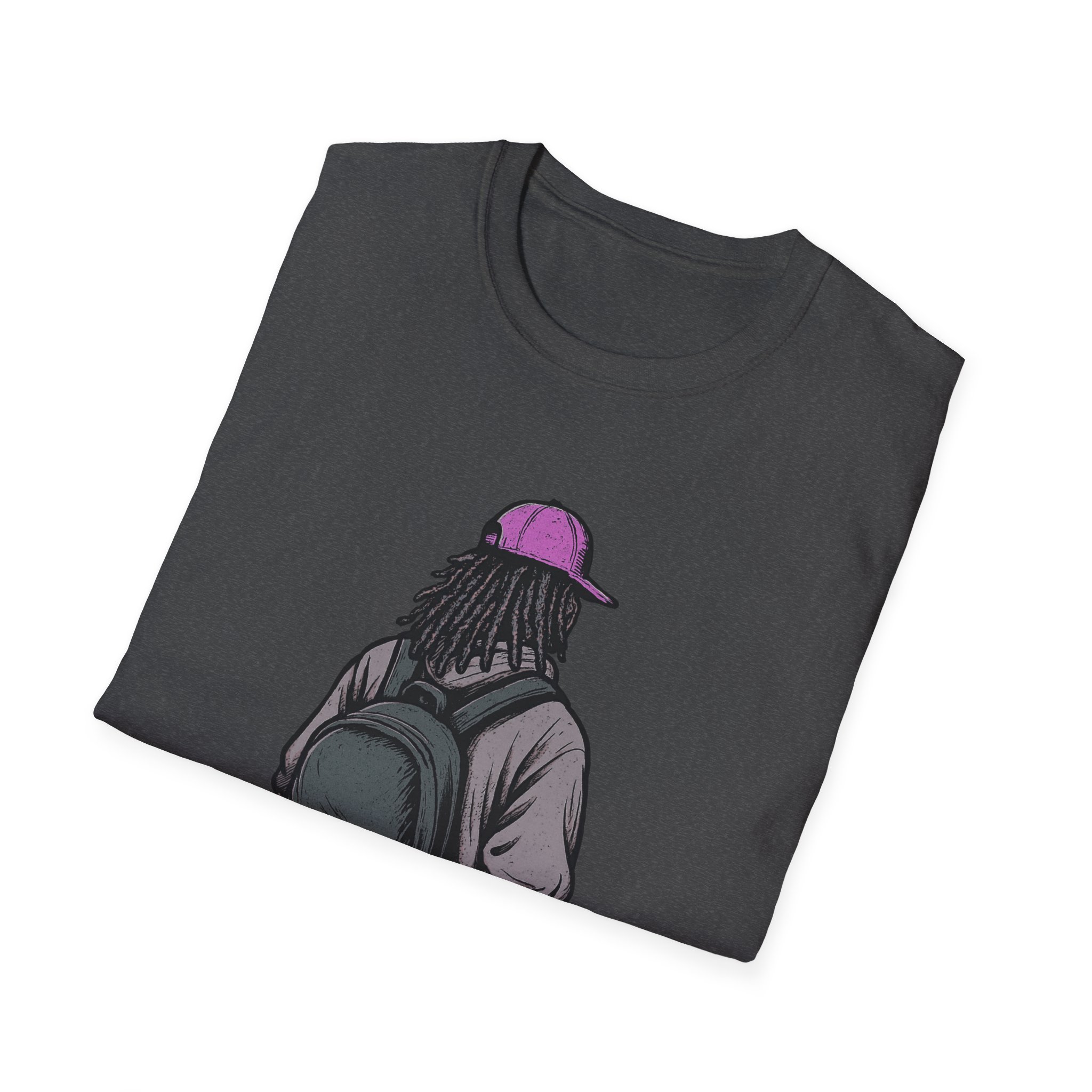Dreadlocks Streetwear Graphic Tee Purple Cap Hoodie Backpack Urban Unisex Tee soft unisex cotton, Streetwear Lovers, Unisex Gift - Image 16