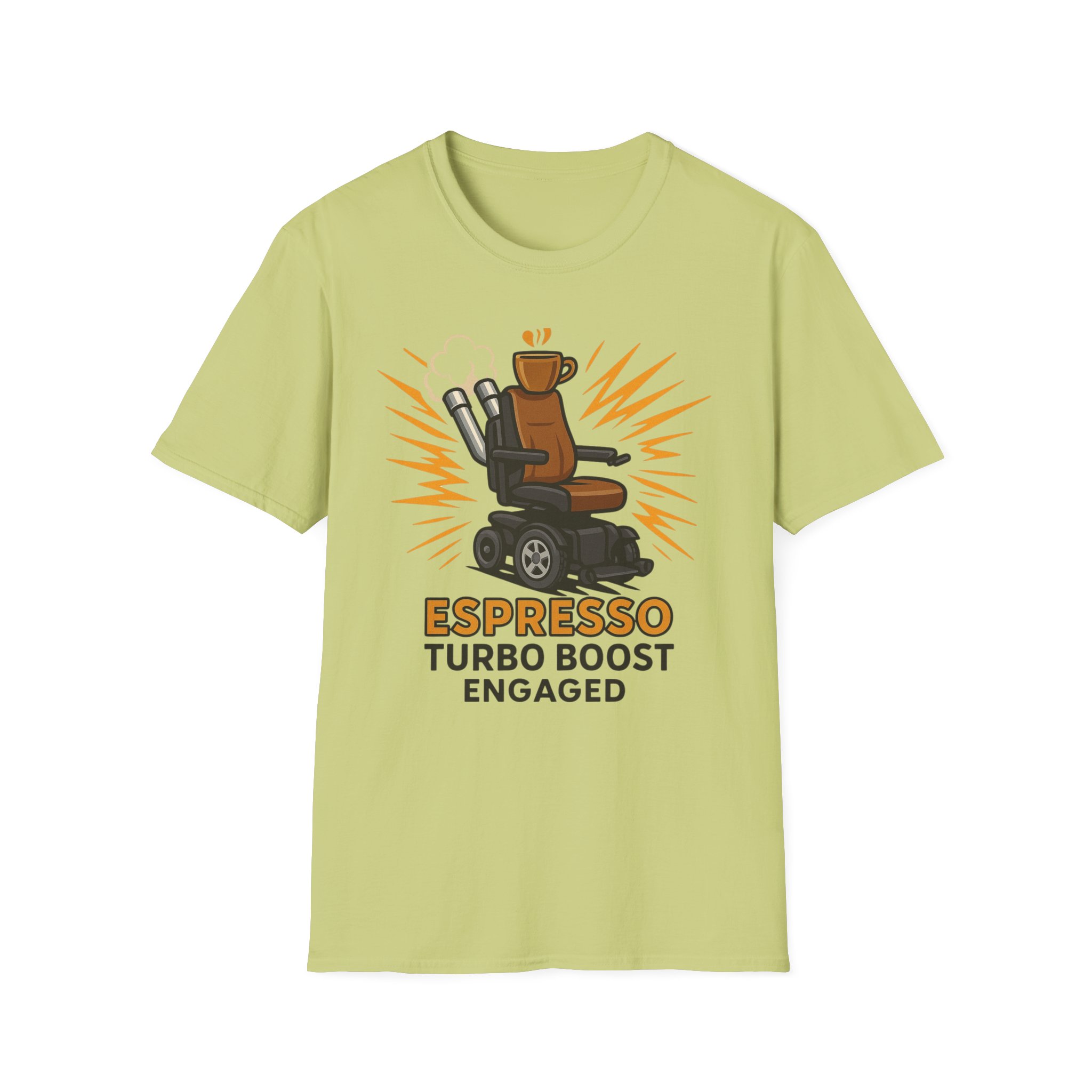 Espresso Turbo Boost Engaged Funny Wheelchair T-Shirt Caffeine and Unstoppable Vibes, Coffee Lover , Wicked Sense of Humor. - Image 13