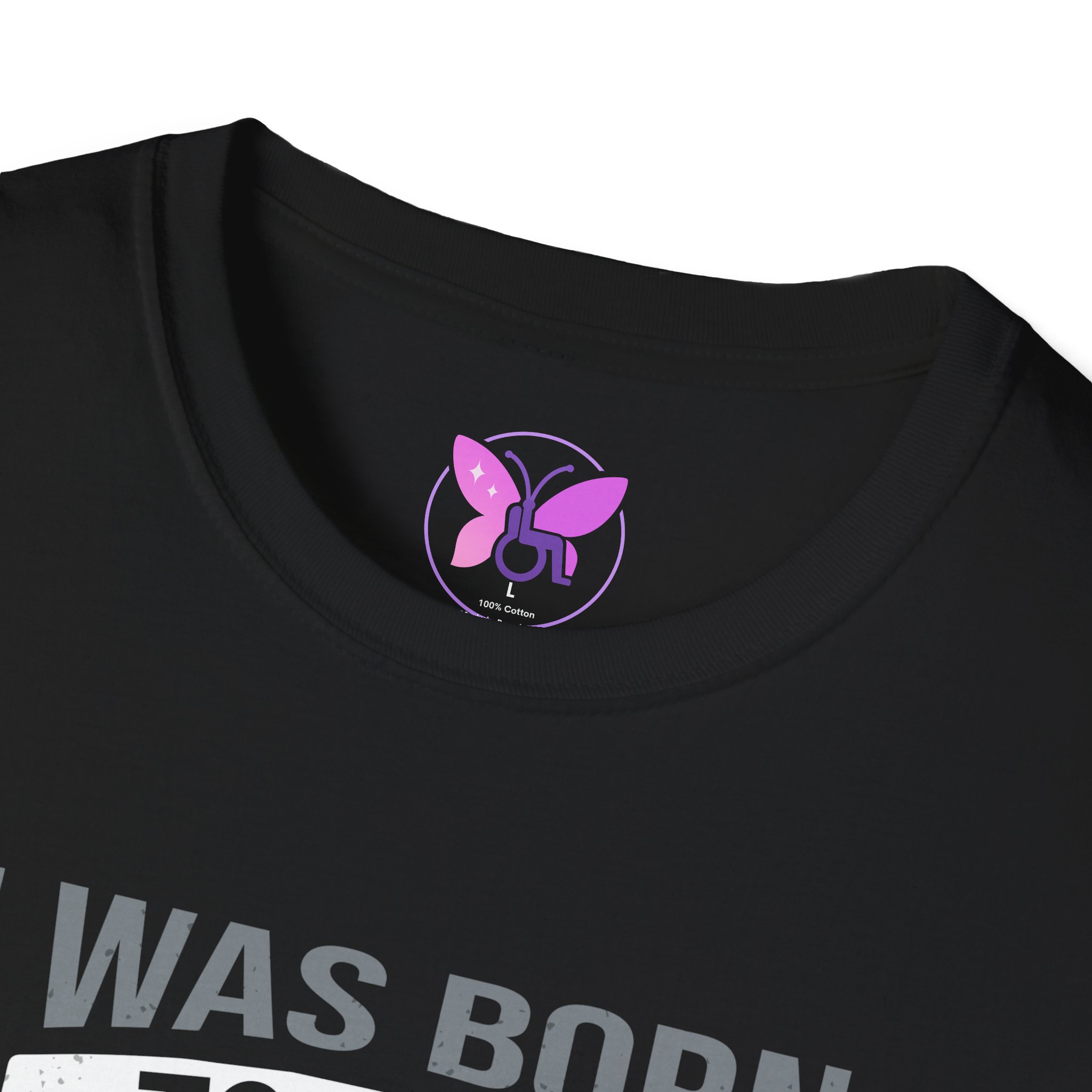 Born To Be A Fighter T-Shirt Grey Ribbon Awareness T-Shirt Brain Cancer, Diabetes & Mental Health Support, Survivor Gift Inspirational Tee - Image 3
