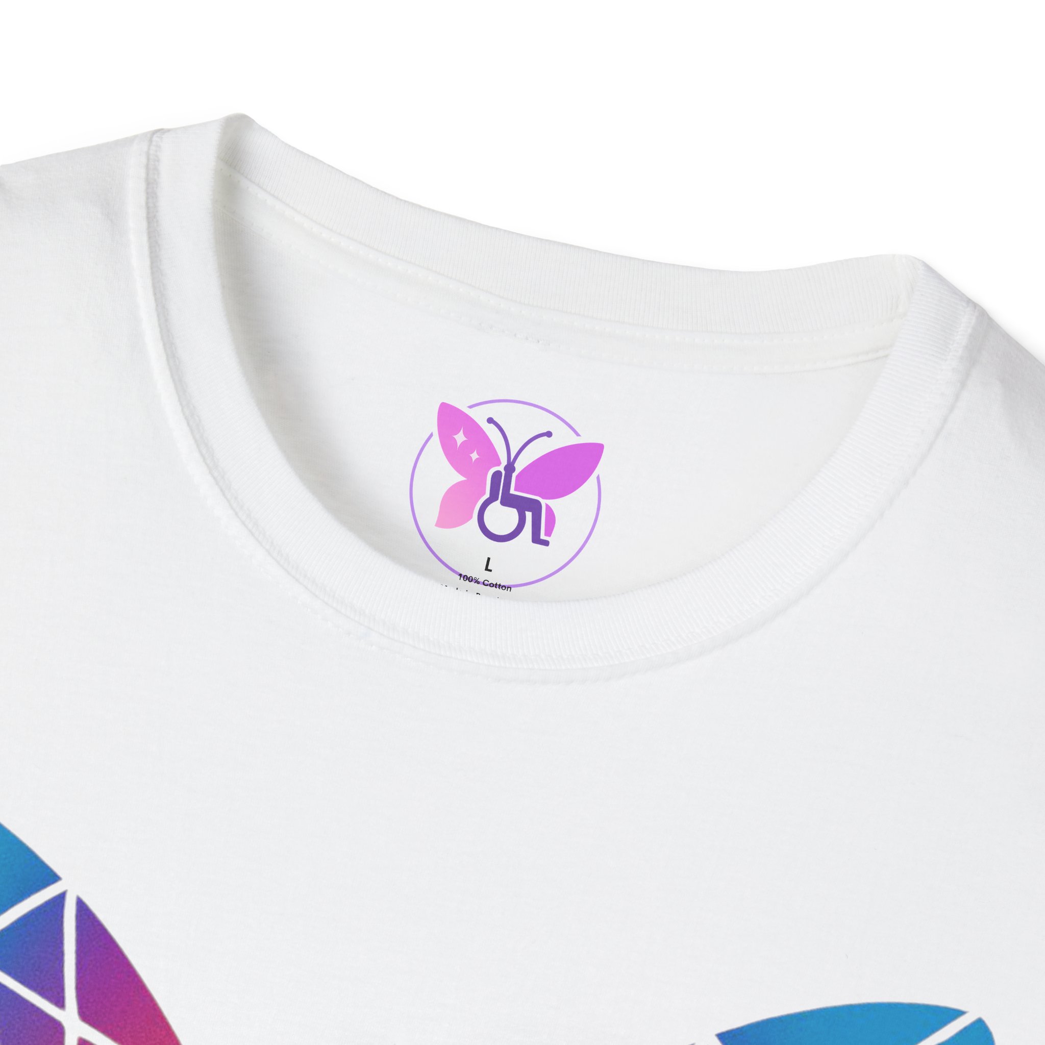 Unstoppable butterfly T-shirt -Geometric Colorful Butterfly Tee | Motivational Graphic Shirt | Gift for Her | Inspirational Apparel - Image 3