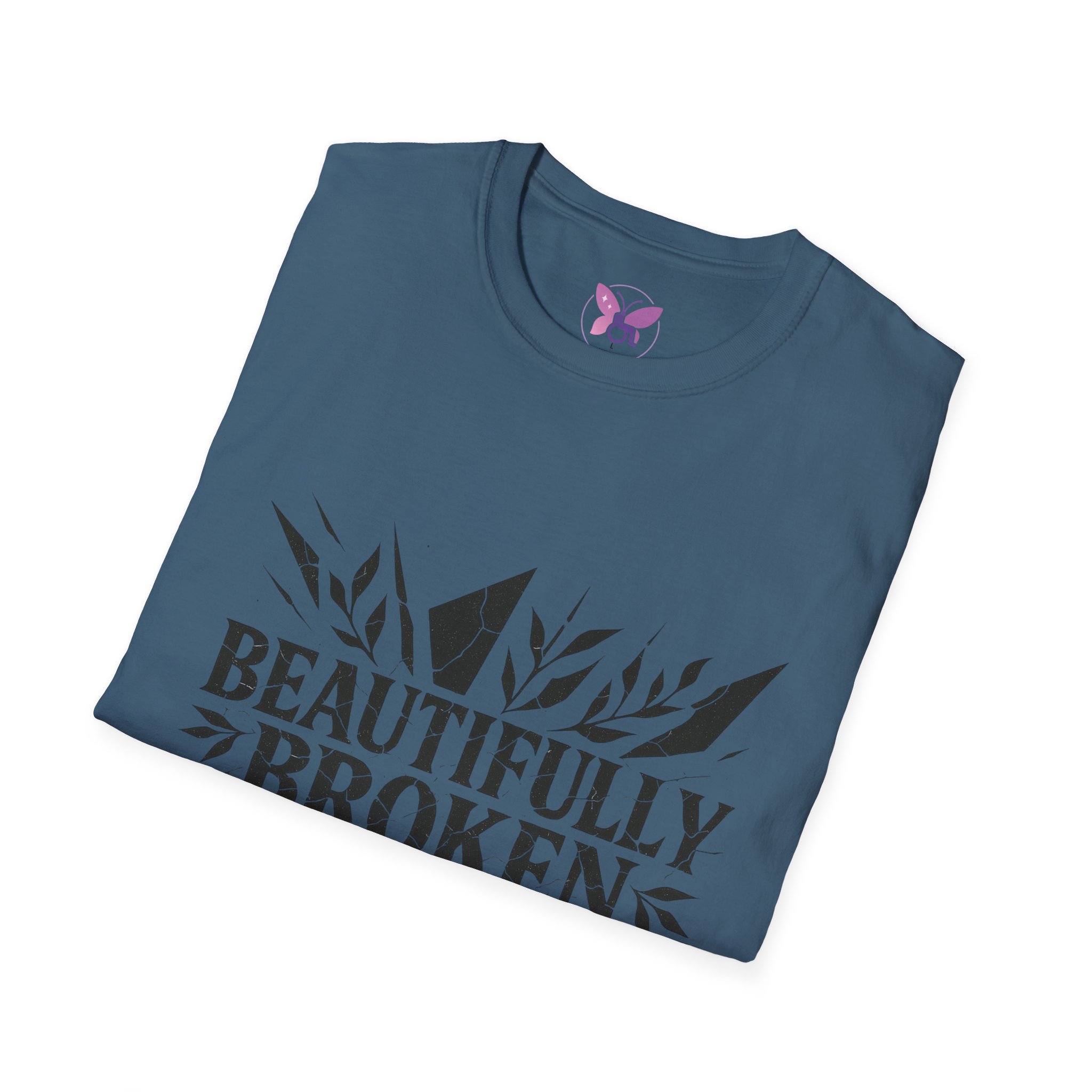 Beautifully Broken T-Shirt Inspirational Quote Tee, Empowerment Gift Promoting Self-love, Motivation and Mental Health Awareness. - Image 36