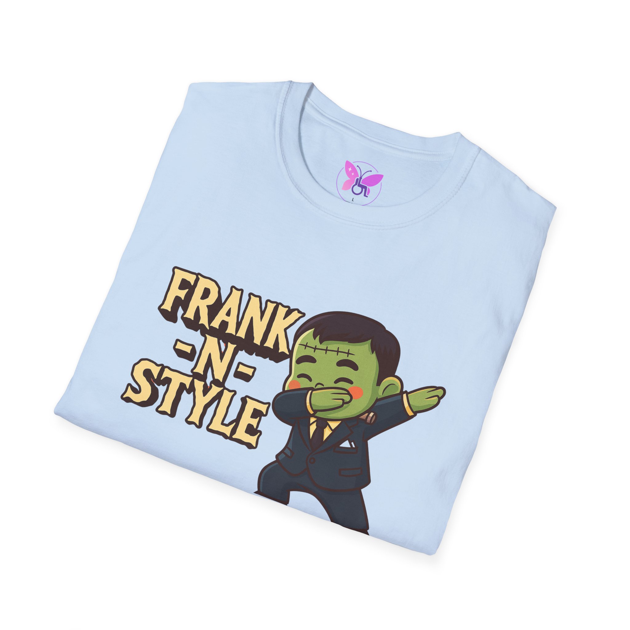 Boy Frank N Style Dabbing T-Shirt for Adults, Unisex Tee Shirt, Softstyle Top, Fun Graphic Tee, Trendy Hip Shirt, Cool Cotton Tshirt - Image 36