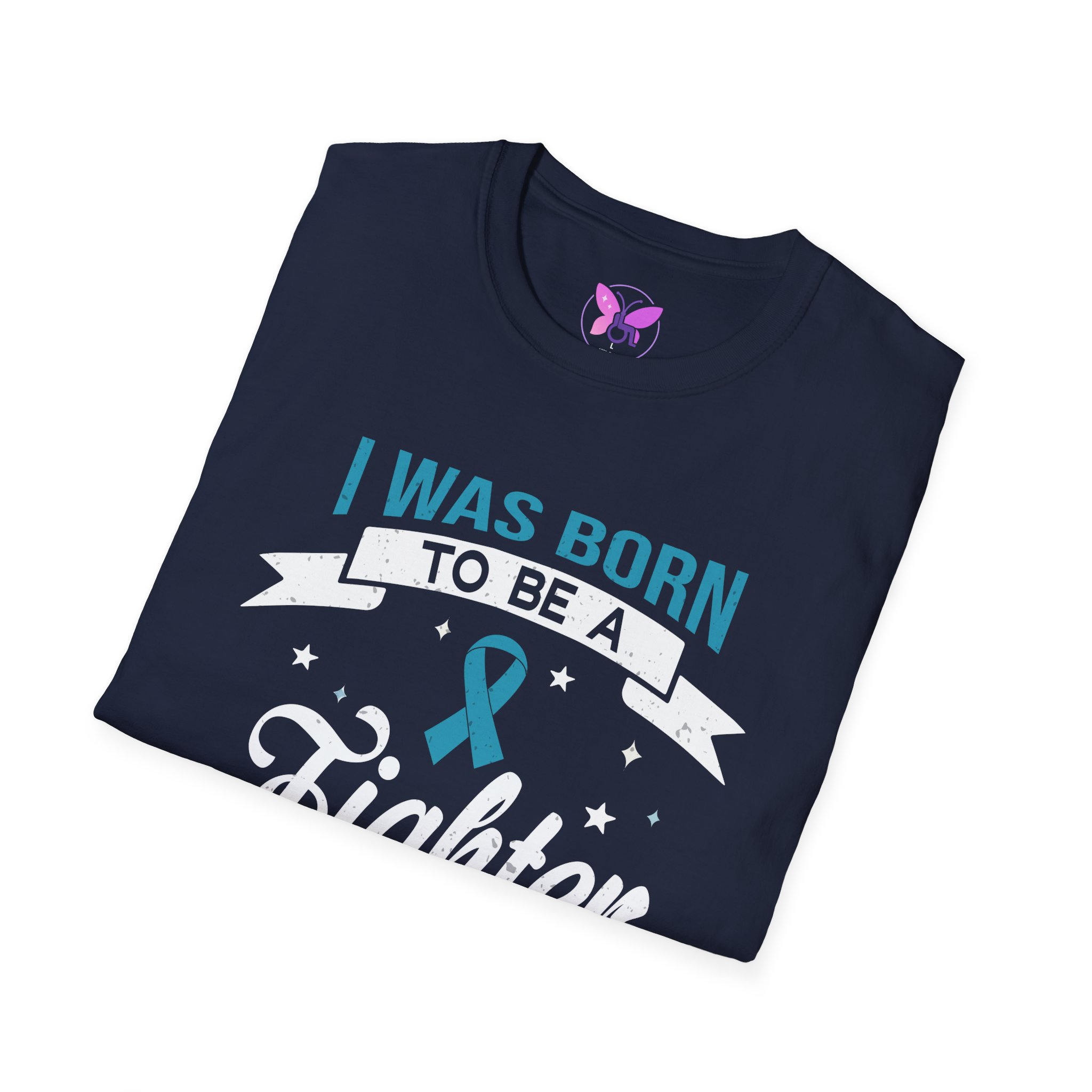 Ribbon Awareness T-Shirt Ovarian Cancer, Sexual Asault Motivational Fighter Unisex Tee| I | Resilience & Motivation Gift for Survivors - Image 16