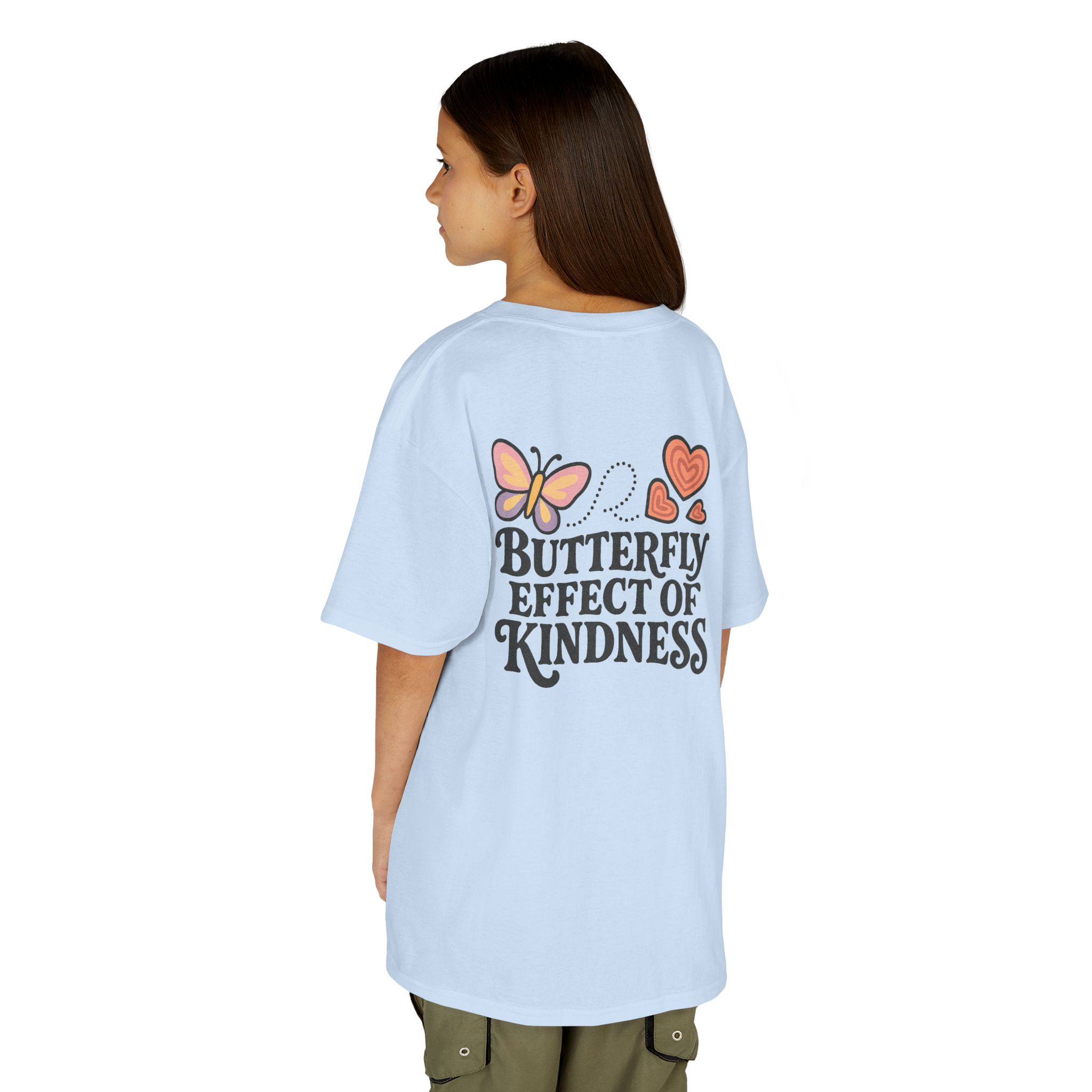Kids Butterfly Effect of Kindness T-Shirt National Pink Shirt Day - Image 55