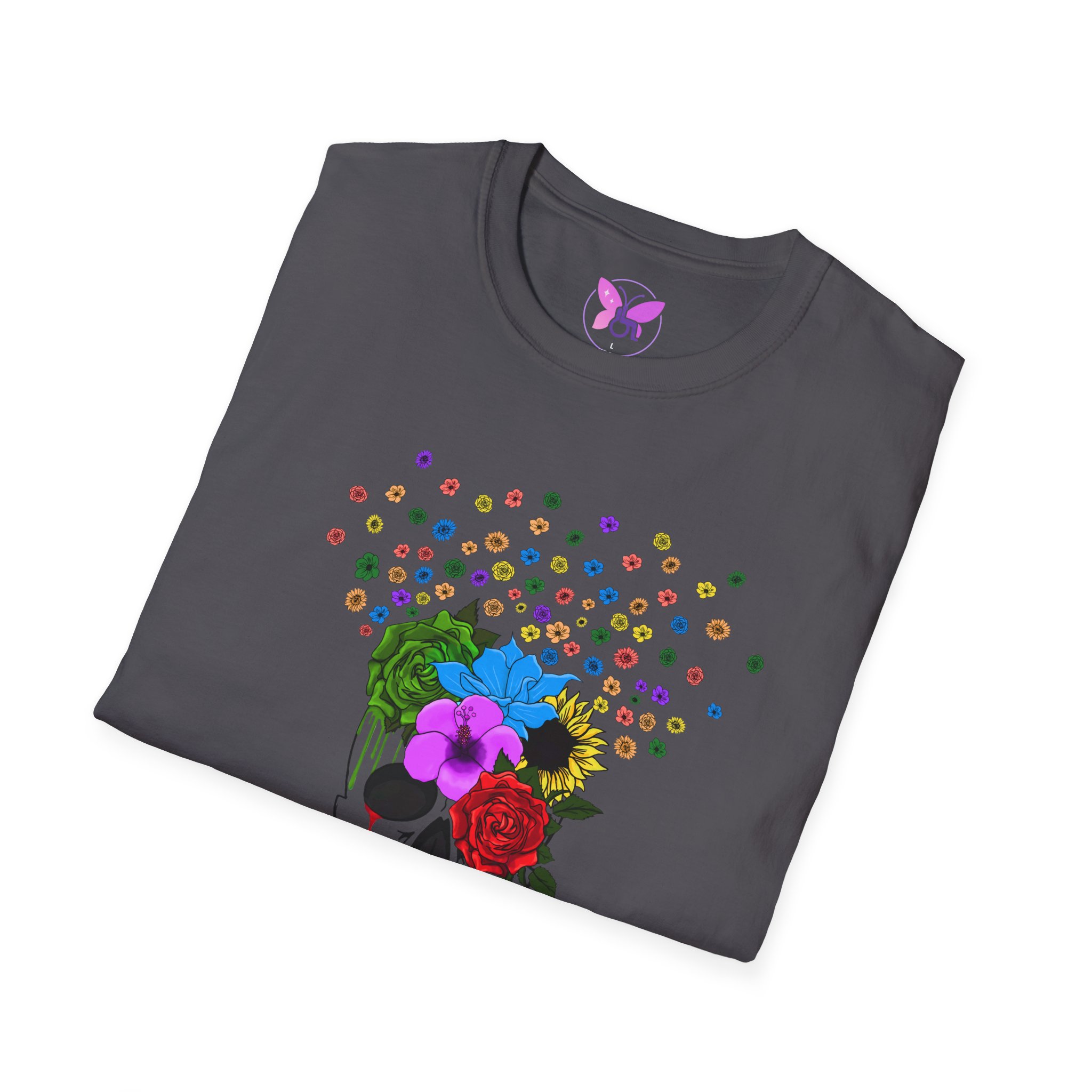 Can't Hide My Pride Skull LGBTQ Shirt -Queer Identity, Gay Pride, Inclusive Empowerment Tee, Self-Love and Acceptance - Image 20