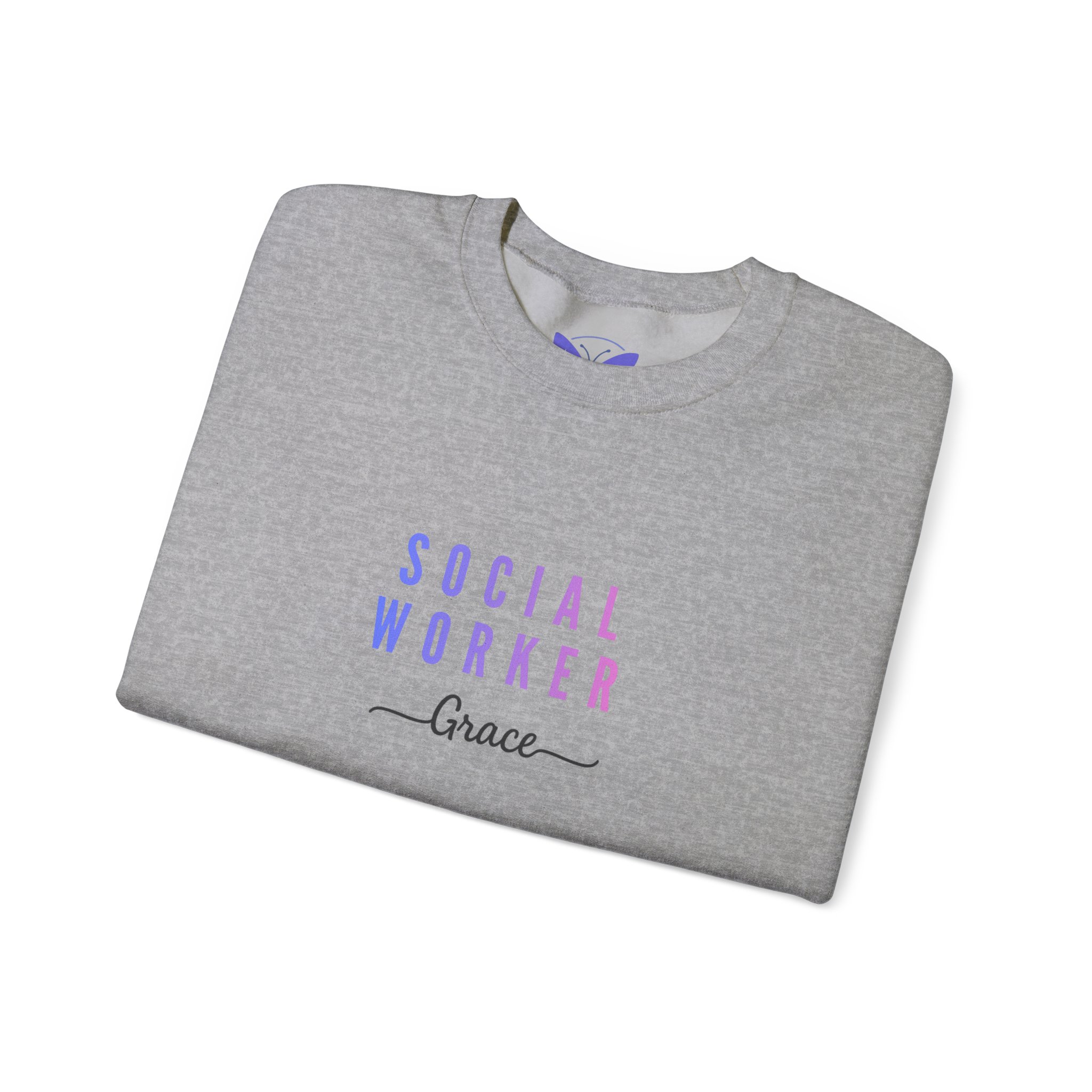 Personalized Social Worker Crewneck Sweatshirt Custom Name Appreciation Gift for Social Work Professionals - Image 11