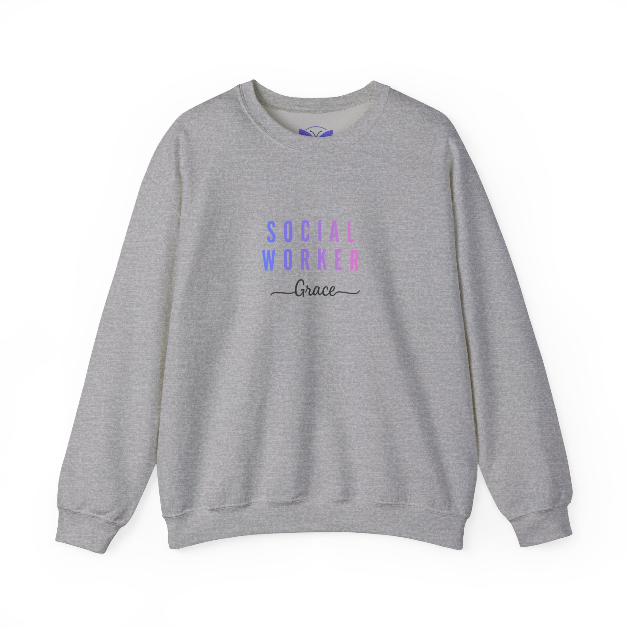 Personalized Social Worker Crewneck Sweatshirt Custom Name Appreciation Gift for Social Work Professionals - Image 9
