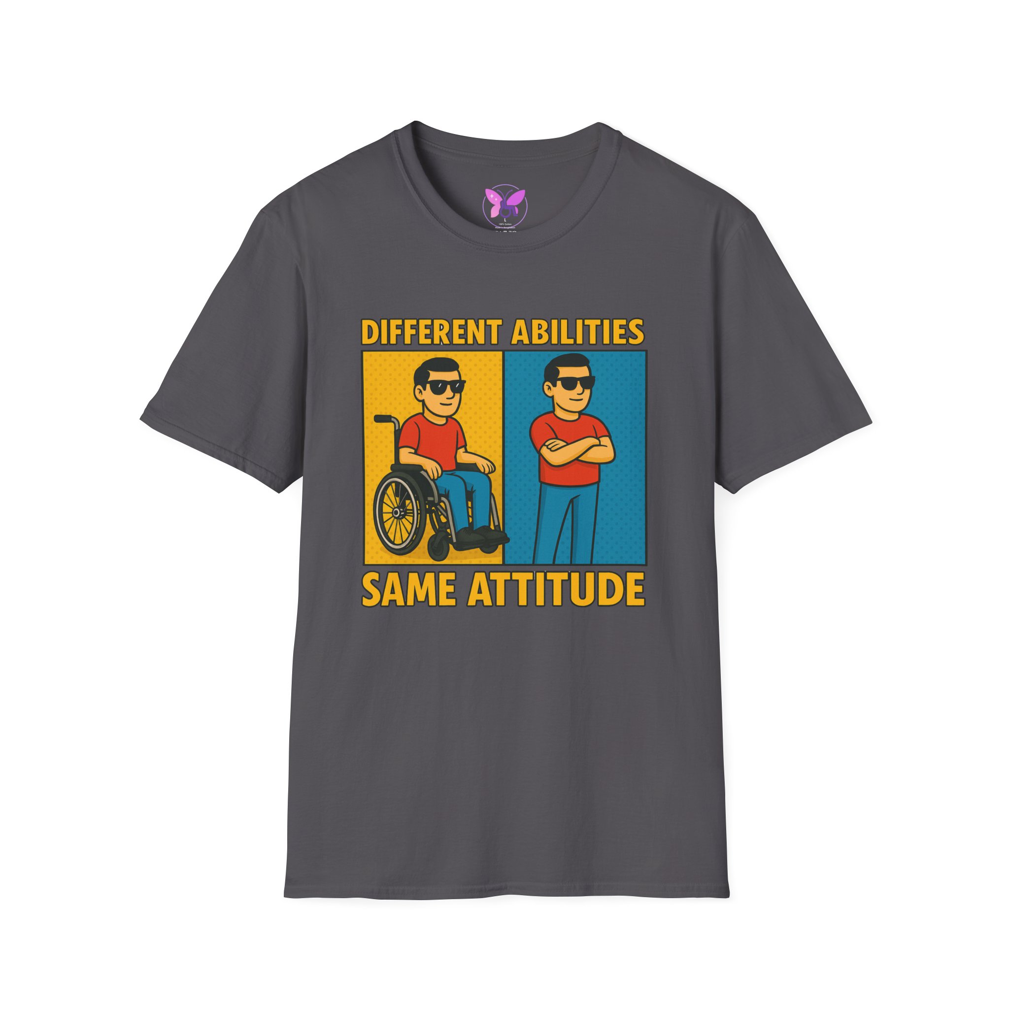 Different Abilities Same Attitude T-Shirt Disability Empowerment Tee Inclusive Unisex Shirt - Image 29
