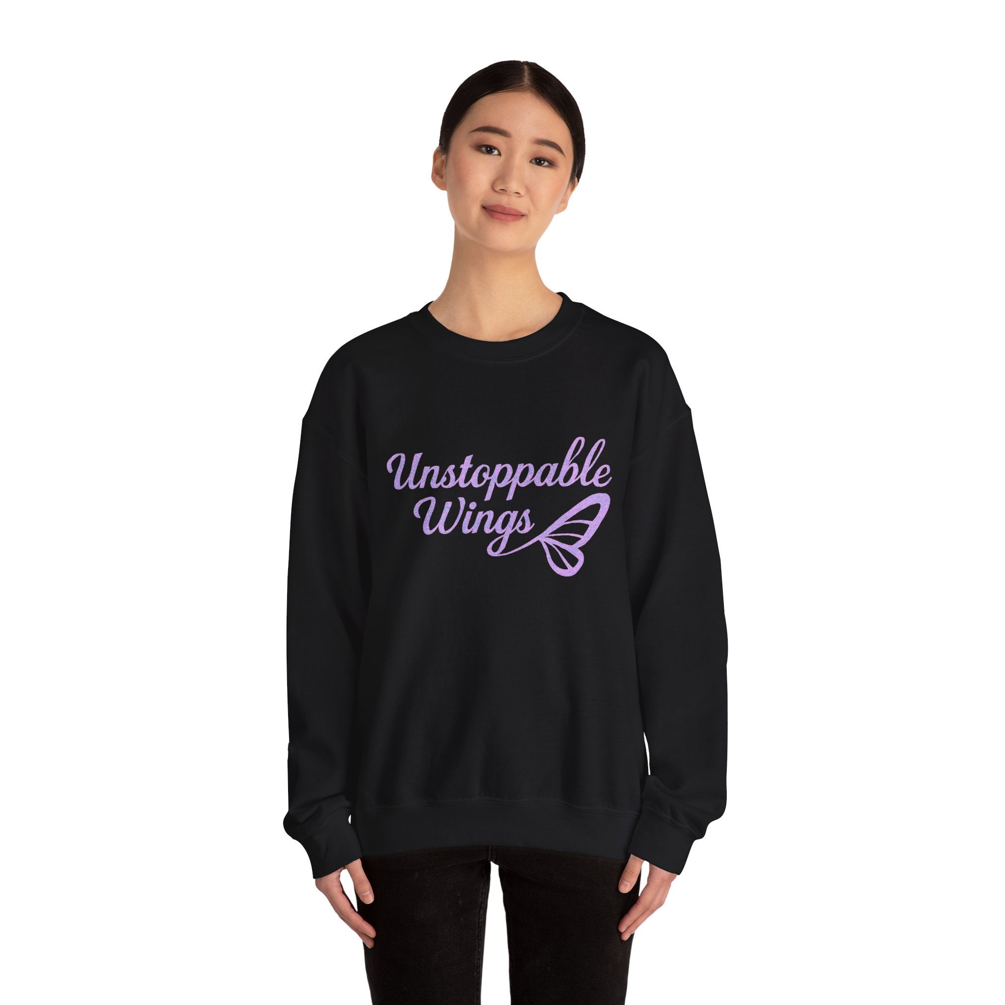 Unstoppable Wings Crewneck Sweatshirt - Cozy Unisex Apparel, Inspirational Gift, Butterfly Love, Everyday Comfort, Motivation Top - Image 16
