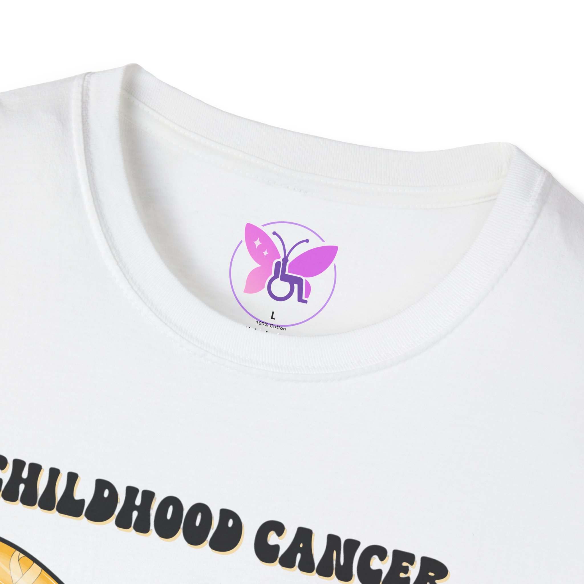 Childhood Cancer Awareness Shirt Gold Ribbon T-Shirt | Awareness Shirt, Pediatric Cancer Support Tee for Kids and Adults Unisex Fundraiser - Image 3