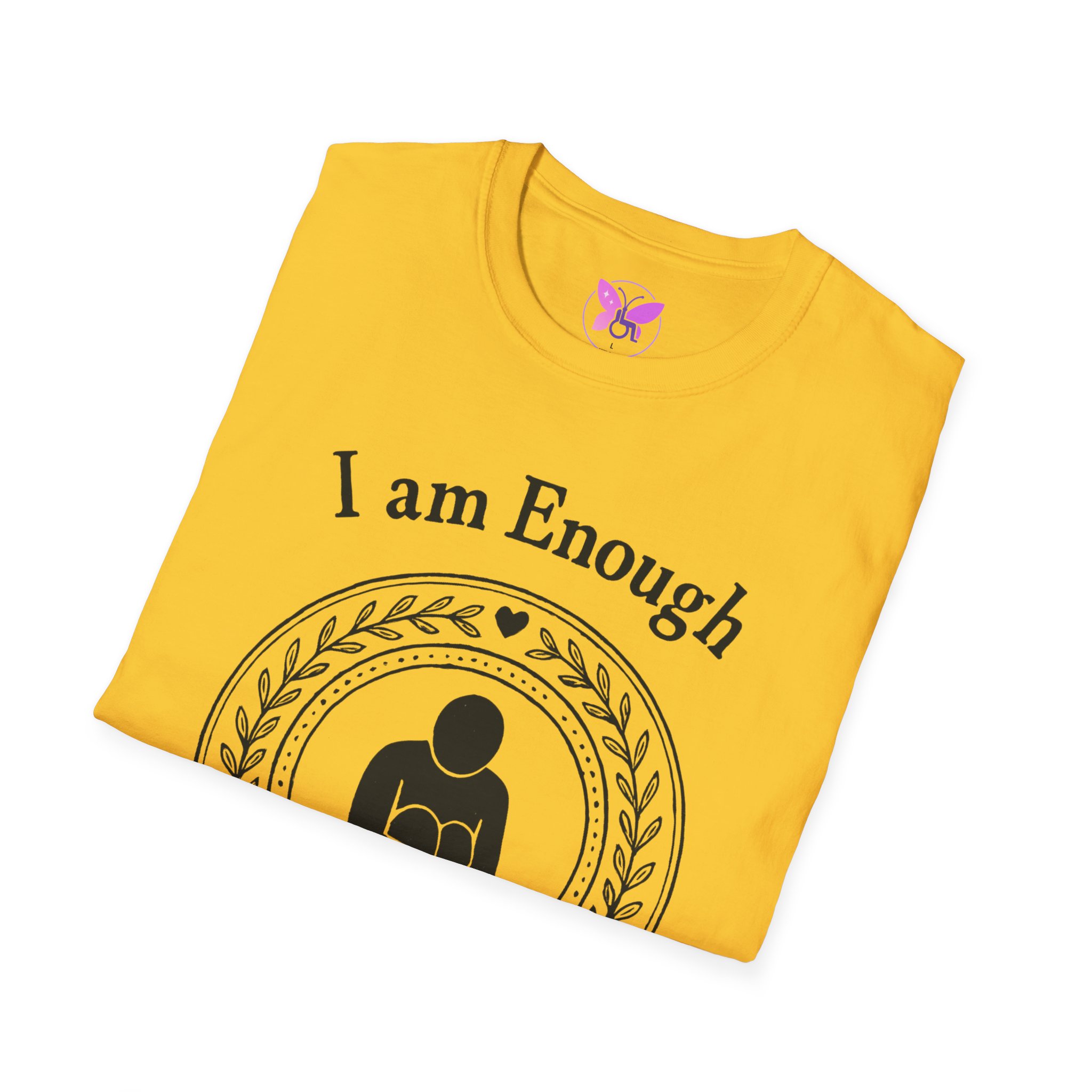 I Am Enough T-Shirt - Mental Health Awareness Shirt, Self Love Tee, Positive Message, Empowerment Apparel, Gift for Women, You Are Enough - Image 20
