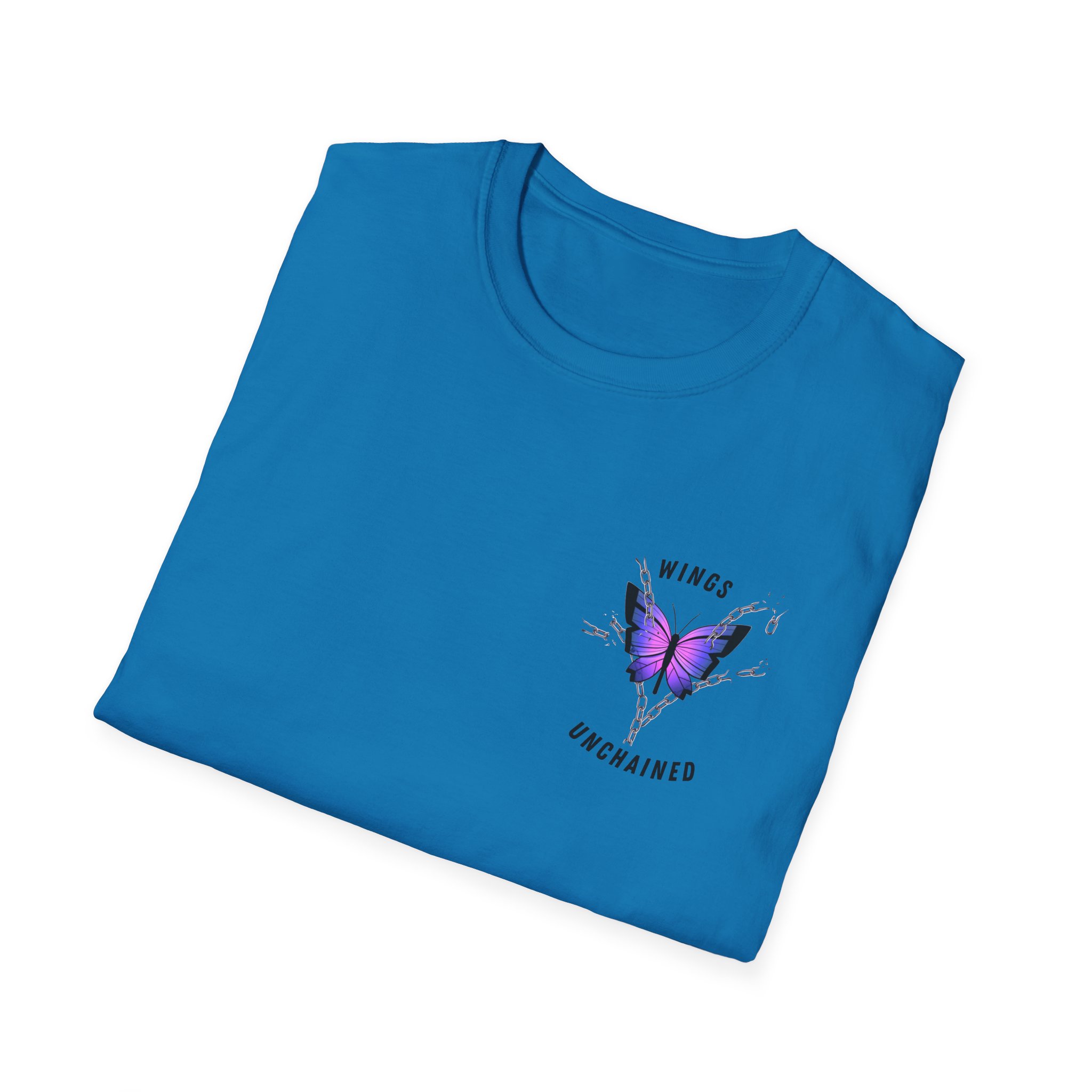 Butterfly Strength T-Shirt Wings Unchained Inspirational Tee, Empowerment , Motivational Gift, Resilient Tee, Surviour Tee, Purple Butterfly - Image 28