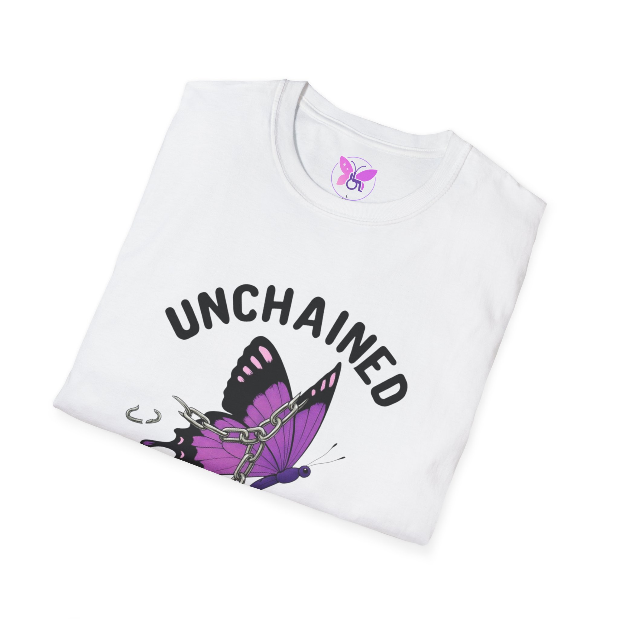 Unchained Butterfly Wings T-Shirt - Survivors, Dreamers, Free Spirits , Resilience, Purple Freedom Tee, Emancipation, Personal Growth Tee, - Image 4