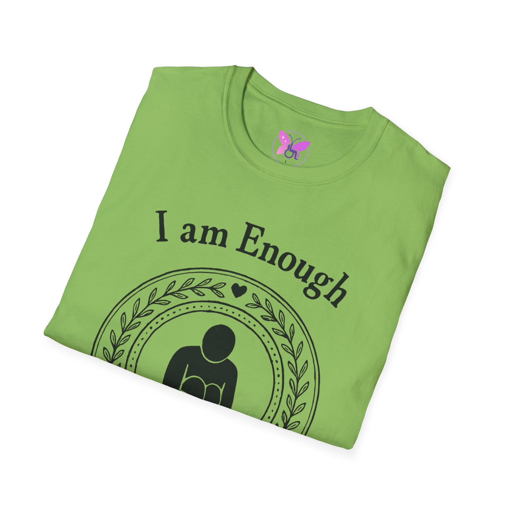 I Am Enough T-Shirt - Mental Health Awareness Shirt, Self Love Tee, Positive Message, Empowerment Apparel, Gift for Women, You Are Enough - Image 24