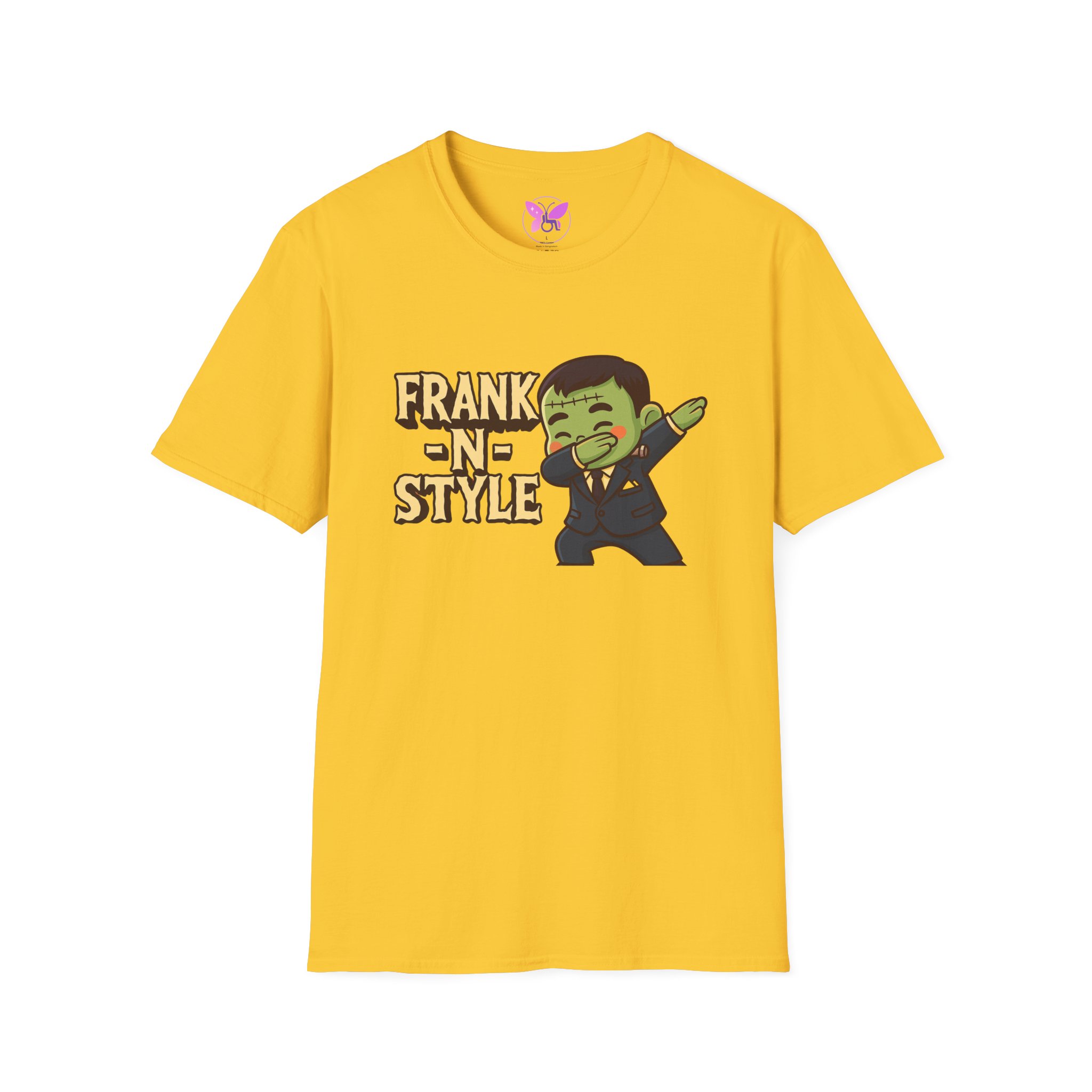 Boy Frank N Style Dabbing T-Shirt for Adults, Unisex Tee Shirt, Softstyle Top, Fun Graphic Tee, Trendy Hip Shirt, Cool Cotton Tshirt - Image 25