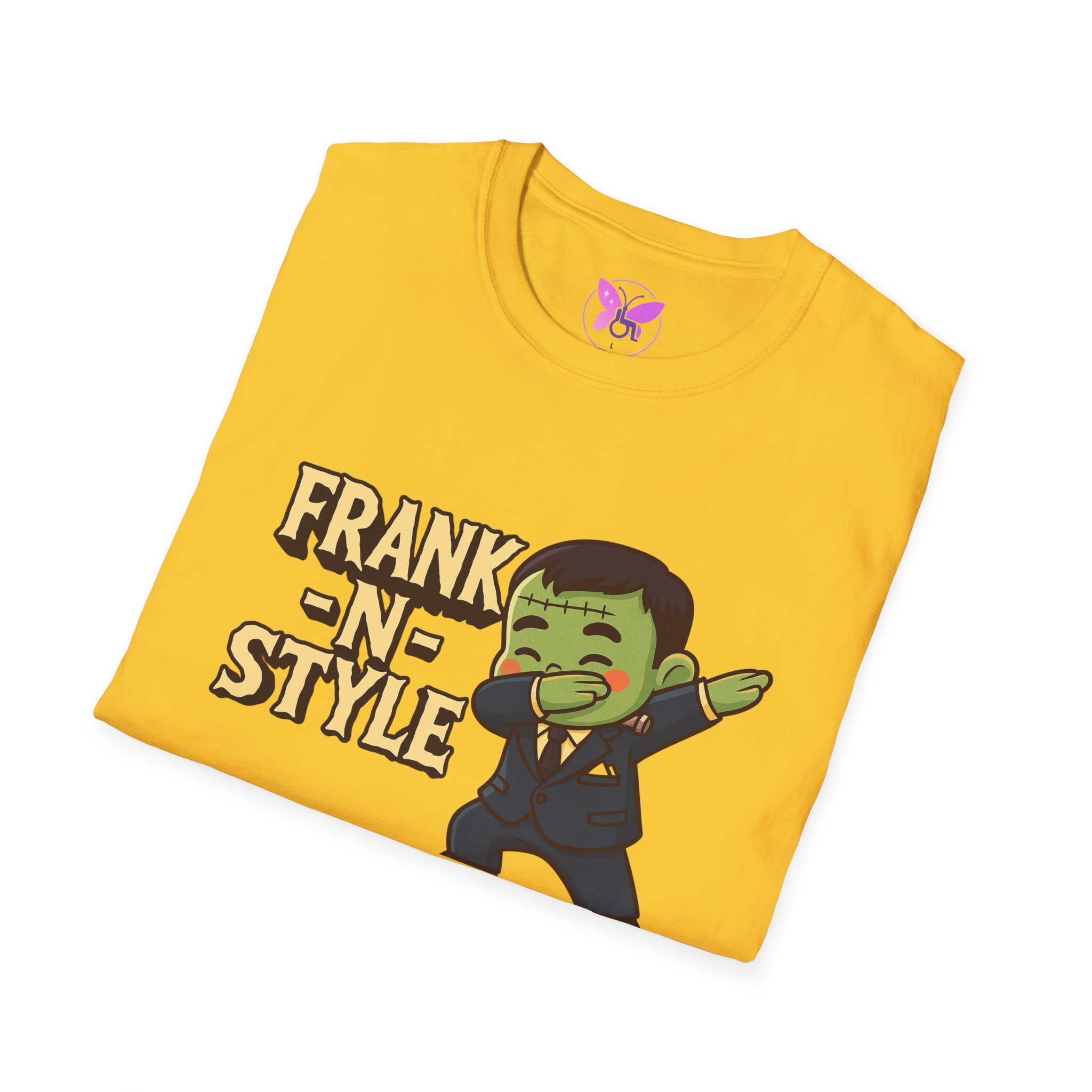 Boy Frank N Style Dabbing T-Shirt for Adults, Unisex Tee Shirt, Softstyle Top, Fun Graphic Tee, Trendy Hip Shirt, Cool Cotton Tshirt - Image 28