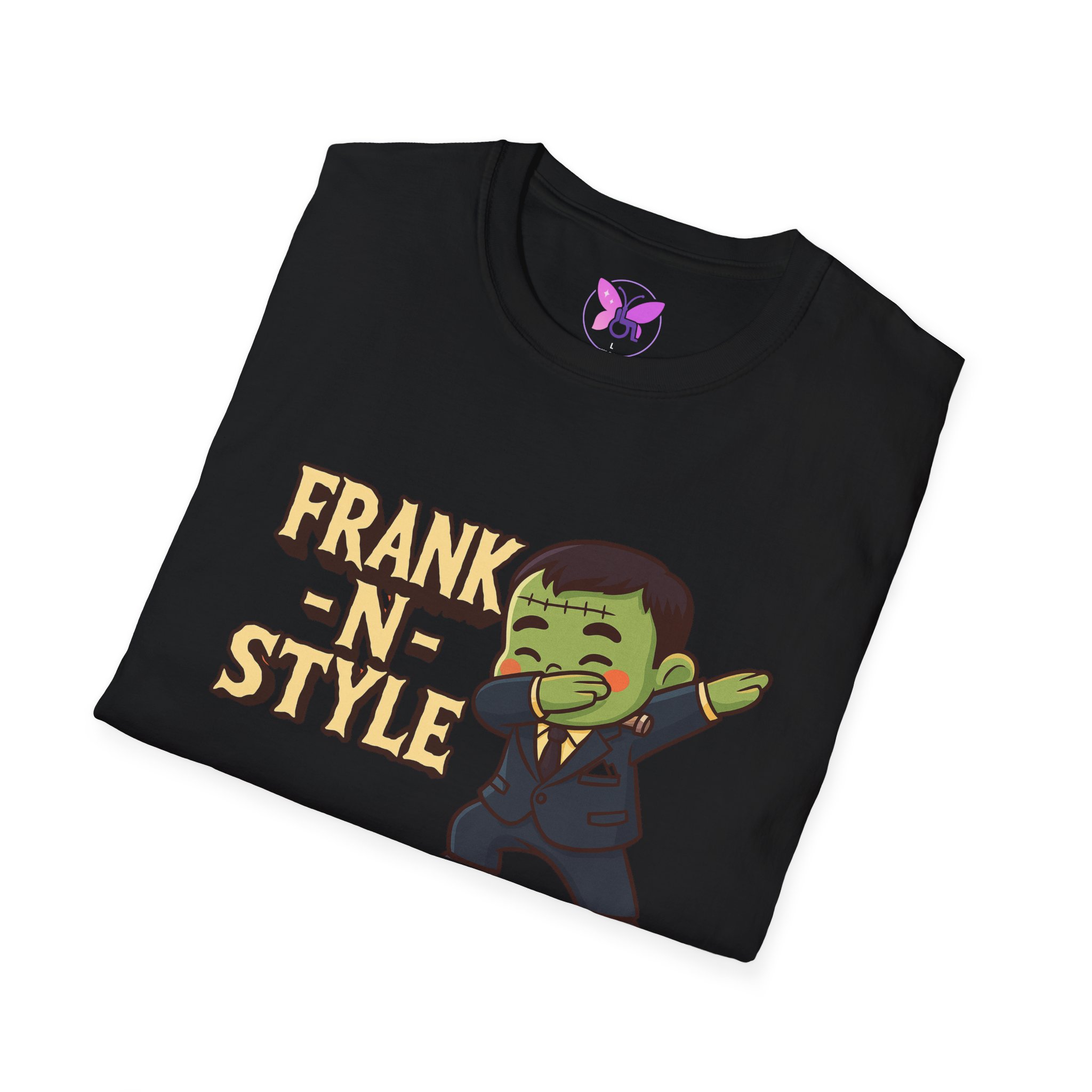 Boy Frank N Style Dabbing T-Shirt for Adults, Unisex Tee Shirt, Softstyle Top, Fun Graphic Tee, Trendy Hip Shirt, Cool Cotton Tshirt - Image 8