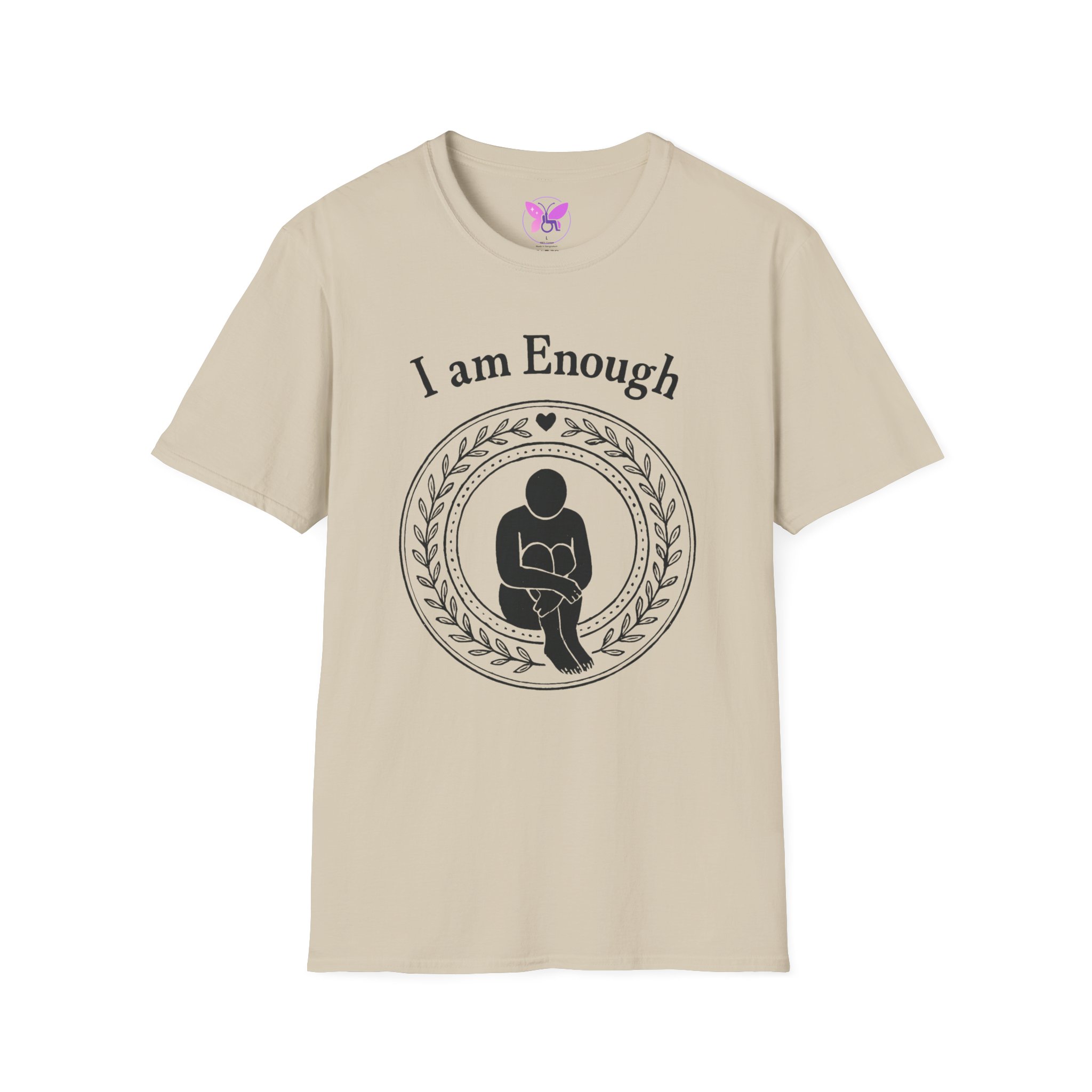 I Am Enough T-Shirt - Mental Health Awareness Shirt, Self Love Tee, Positive Message, Empowerment Apparel, Gift for Women, You Are Enough - Image 9