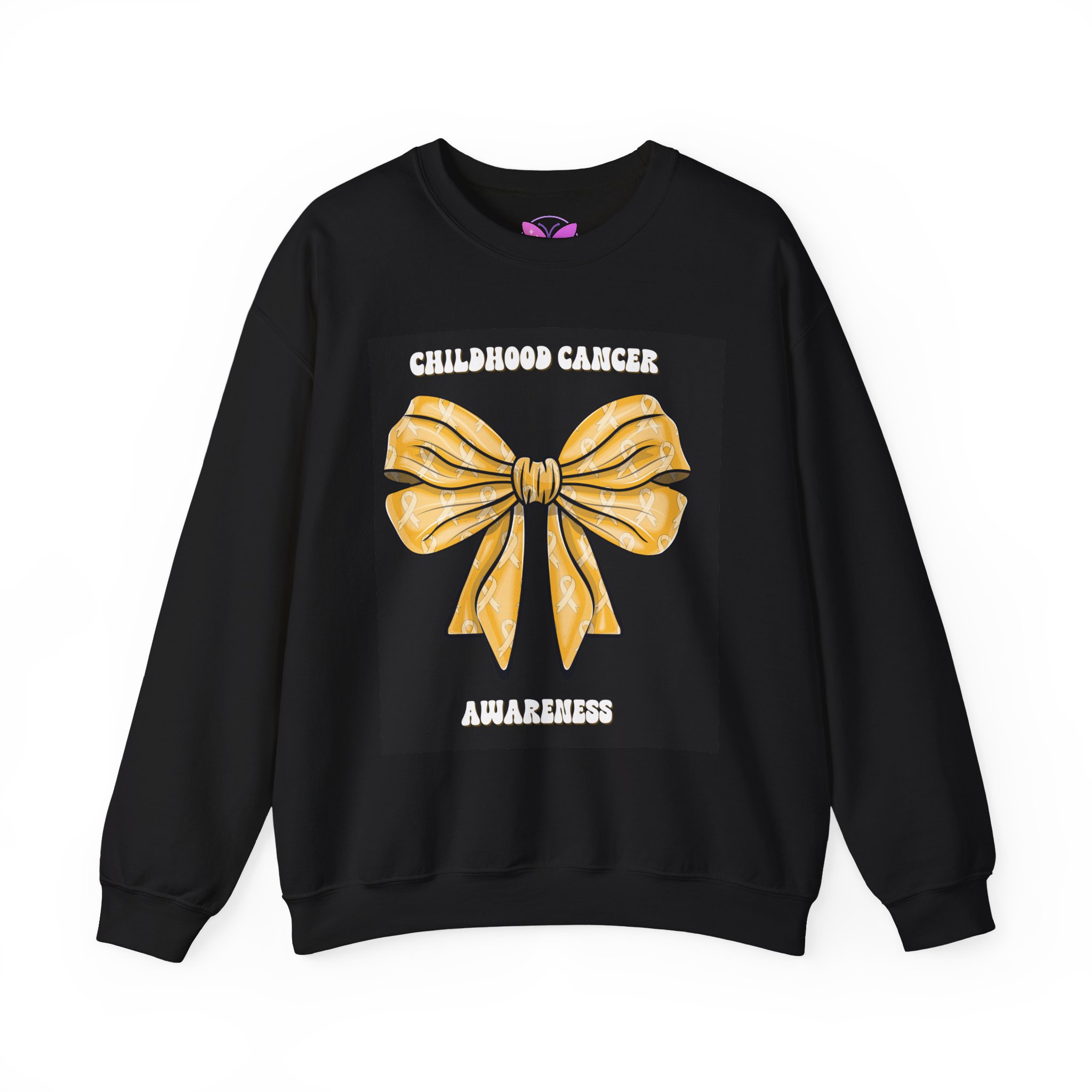 Childhood Cancer Gold Ribbon Sweatshirt -Awareness Sweatshirt, Advocacy Apparel, Fundraiser Gift, Cancer Awareness, Survivor Support - Image 9