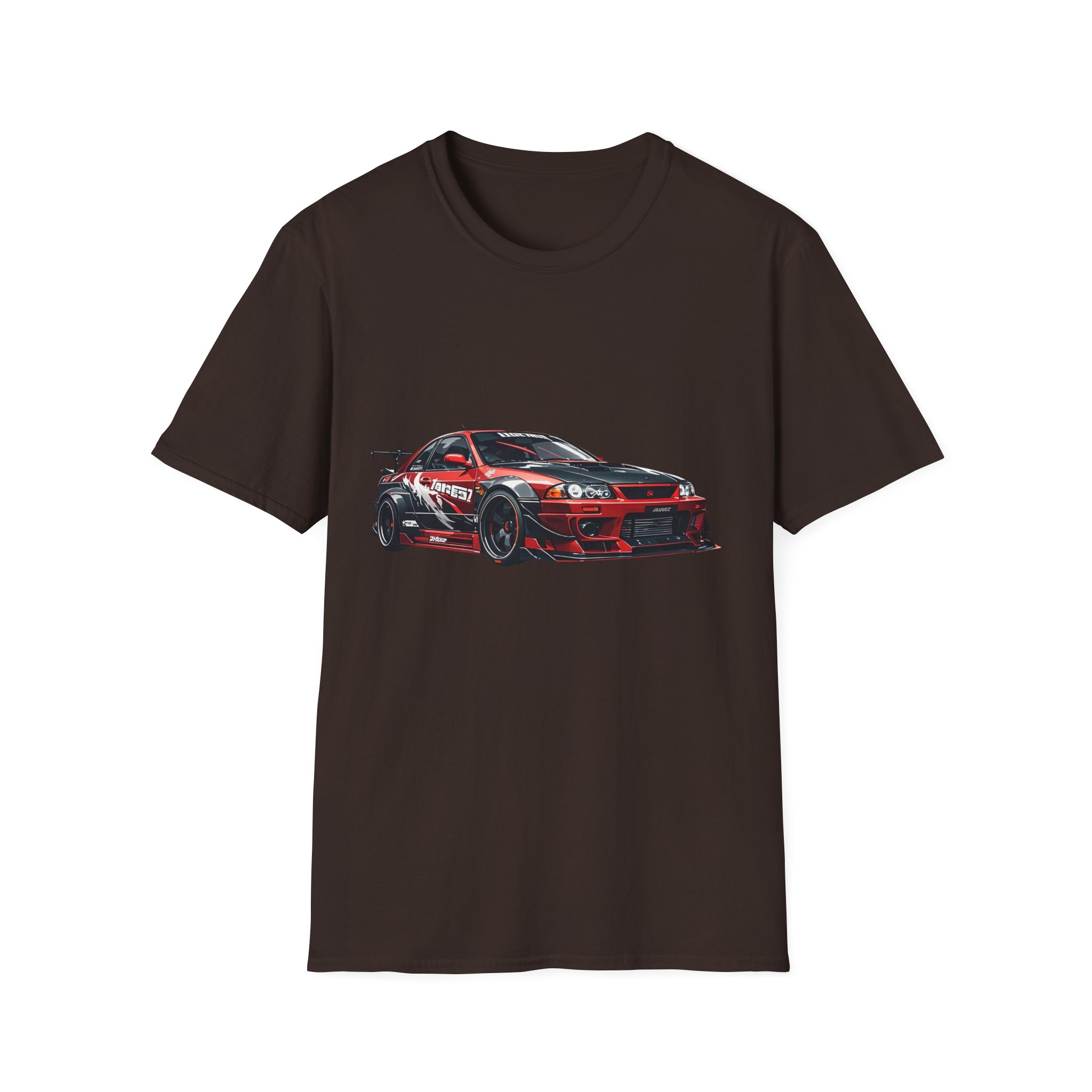 Red Drift Race Car T-Shirt | Sports Car Graphic Tee - Image 13