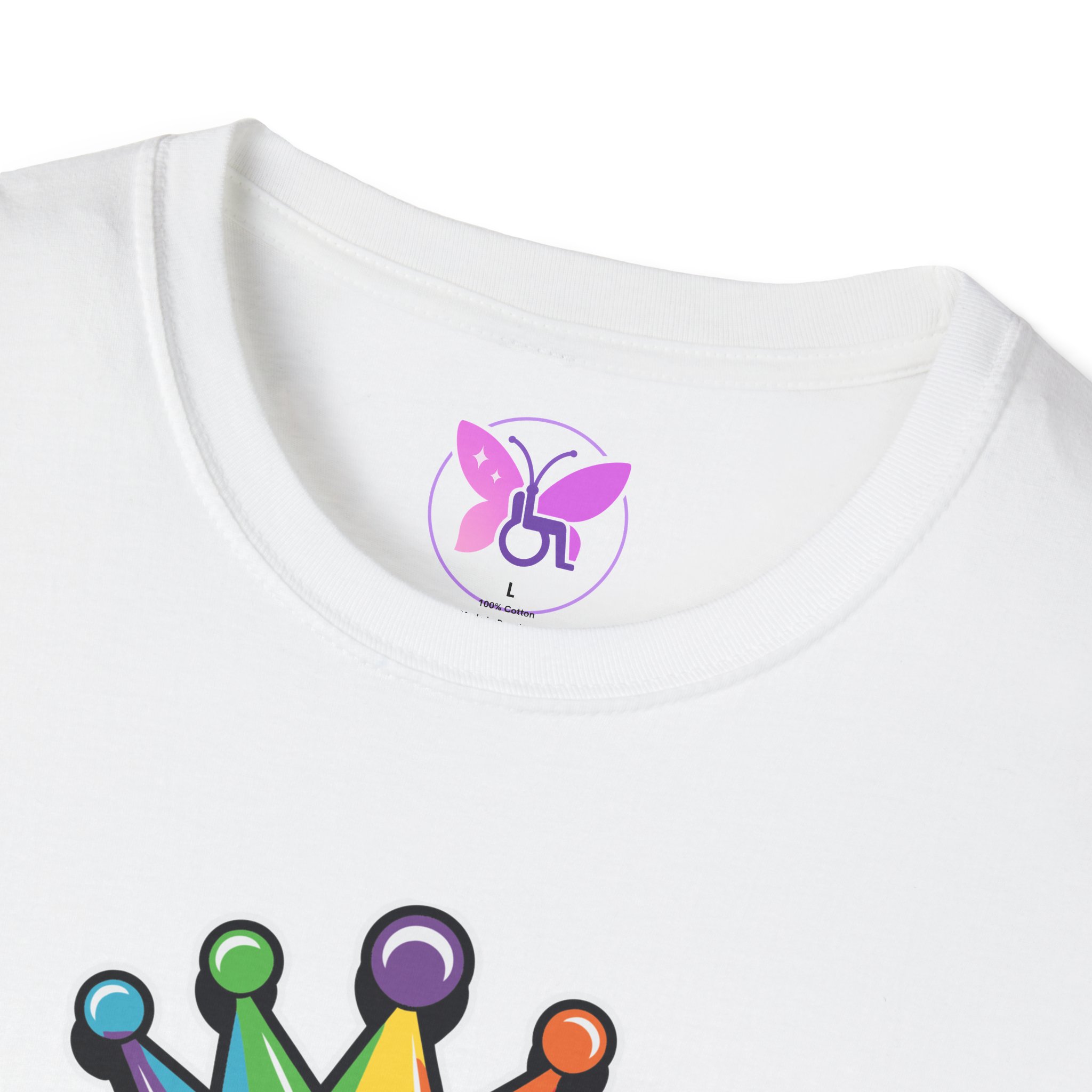 Pride Queen LGBTQ+ Unisex Softstyle T-Shirt, Inspirational Tee, Casual Wear, Gift for Friends, Everyday Comfort, Positive Vibes - Image 3