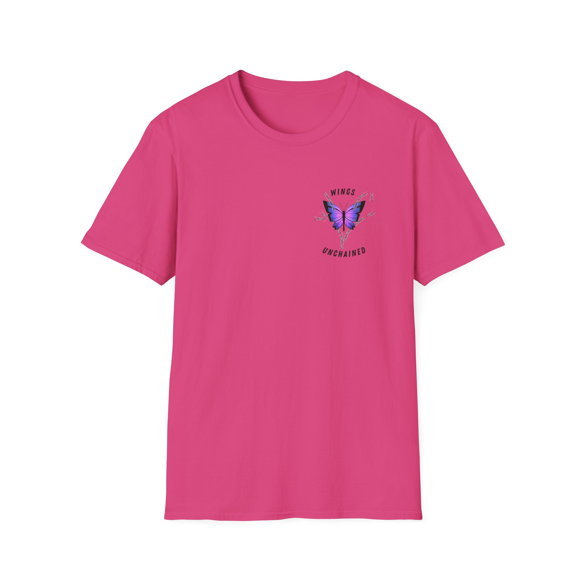 Butterfly Strength T-Shirt Wings Unchained Inspirational Tee, Empowerment , Motivational Gift, Resilient Tee, Surviour Tee, Purple Butterfly - Image 33