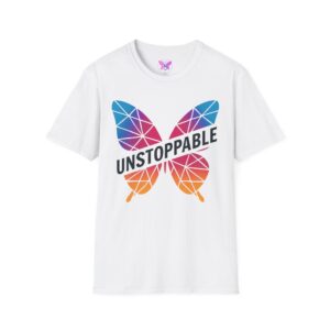 Unstoppable butterfly T-shirt -Geometric Colorful Butterfly Tee | Motivational Graphic Shirt | Gift for Her | Inspirational Apparel