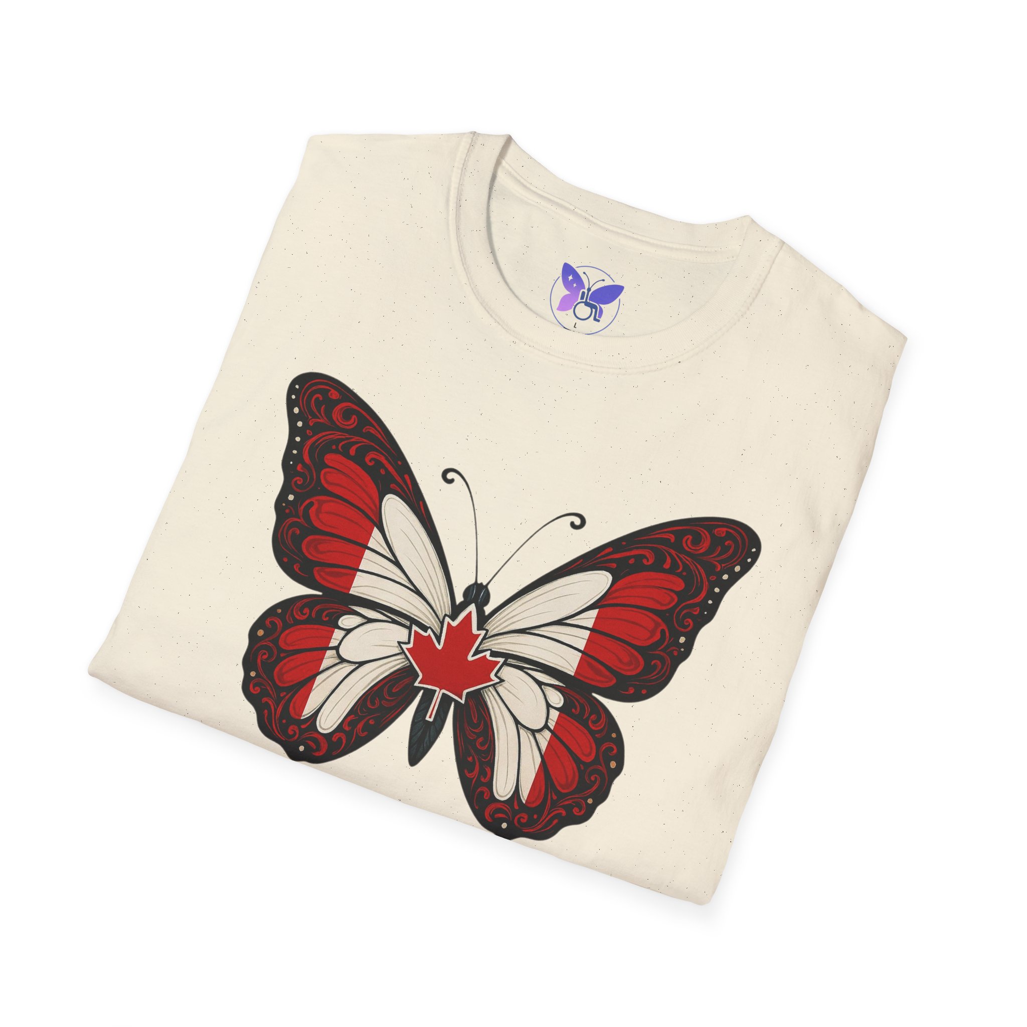 Unstoppable Wings Canada Flag Butterfly Shirt Unisex Canadian Flag Butterfly Tee Patriot Pride Empowerment Graphic Shirt Gift for Canadians - Image 12